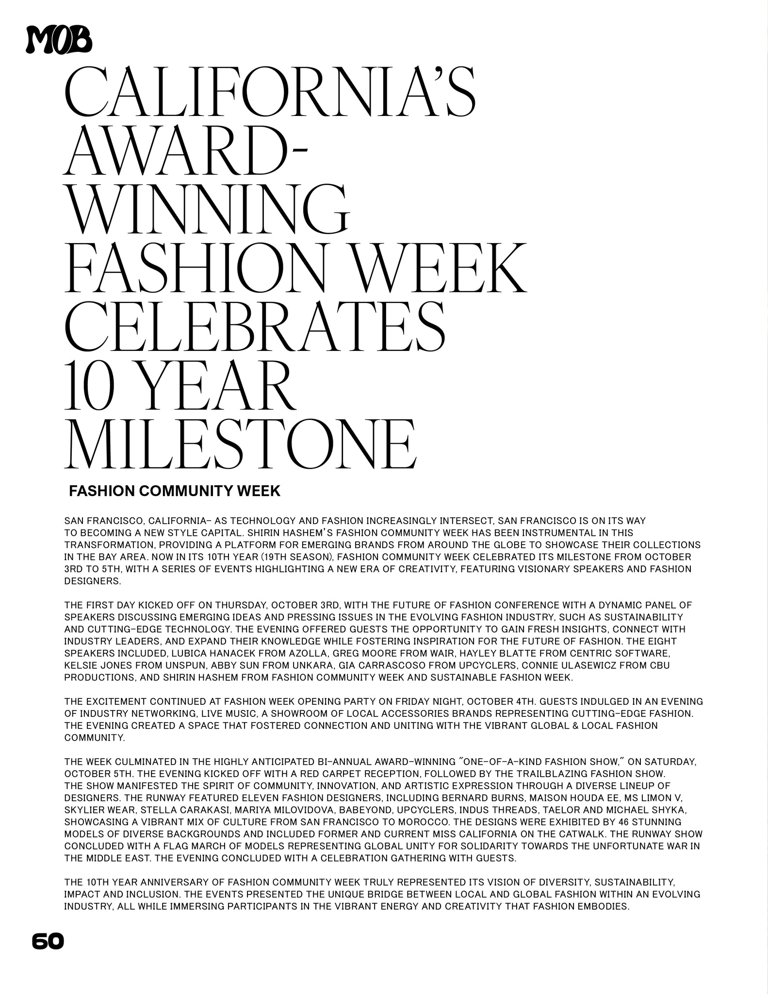 MOB JOURNAL | VOLUME FIFTY FIVE | ISSUE #03
