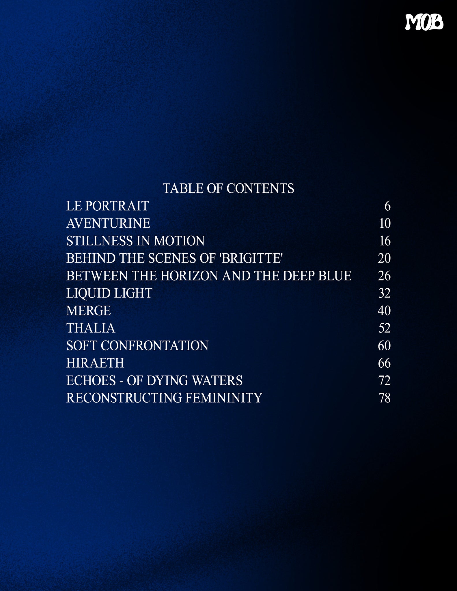MOB JOURNAL | VOLUME FIFTY FIVE | ISSUE #09