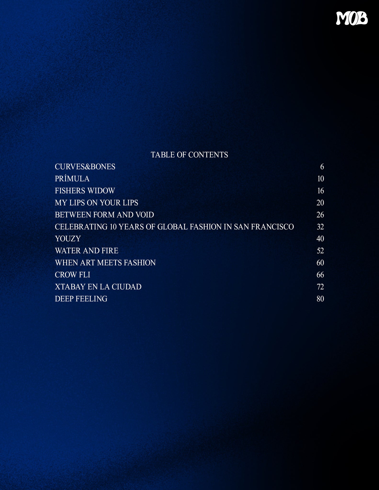 MOB JOURNAL | VOLUME FIFTY FIVE | ISSUE #11