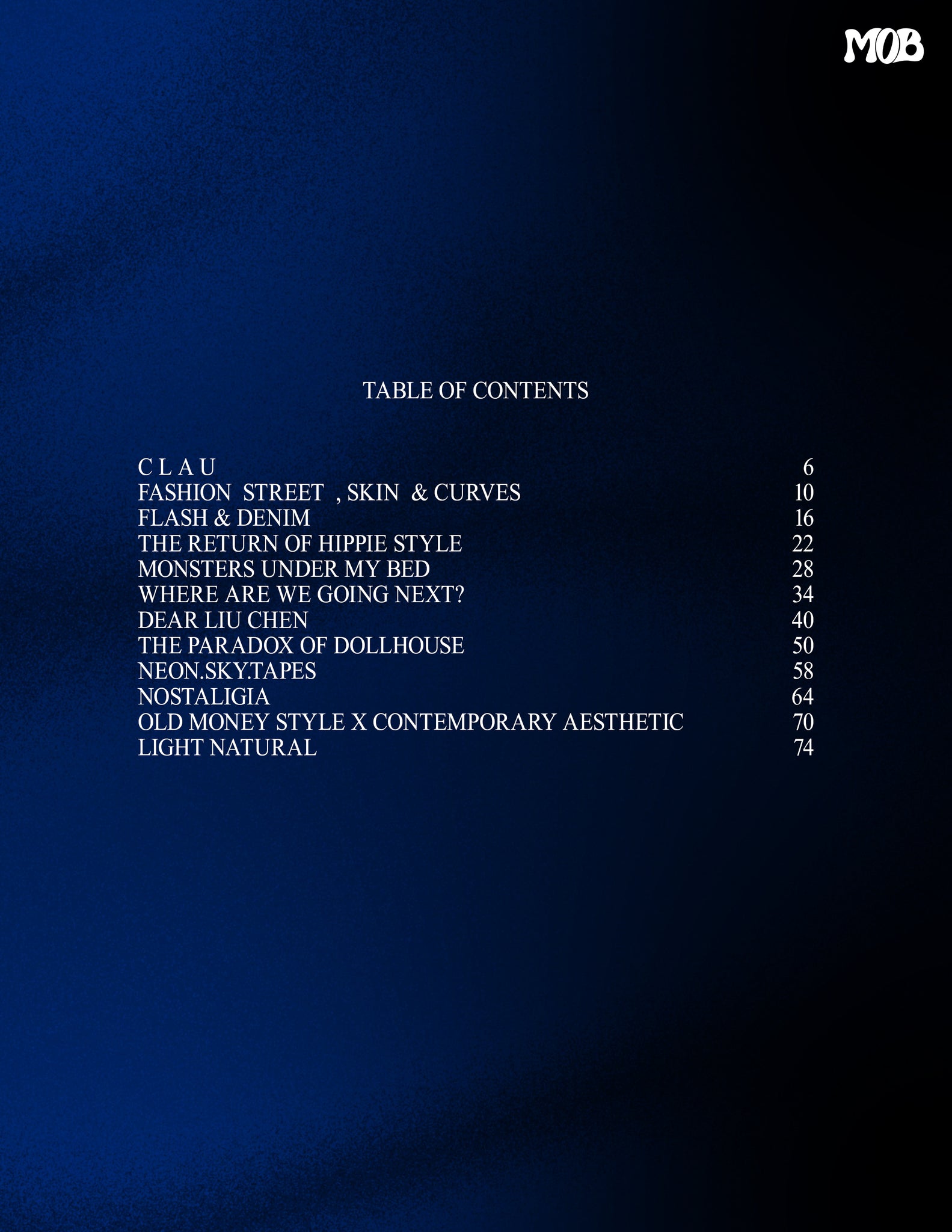 MOB JOURNAL | VOLUME FIFTY FIVE | ISSUE #14