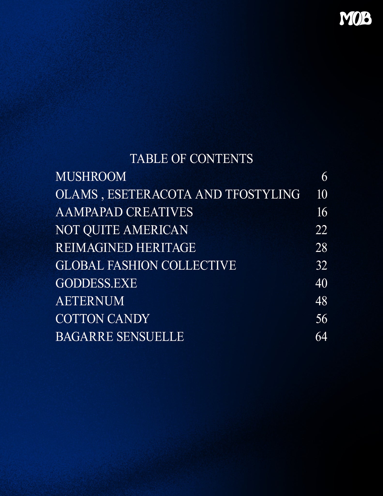 MOB JOURNAL | VOLUME FIFTY SIX | ISSUE #04