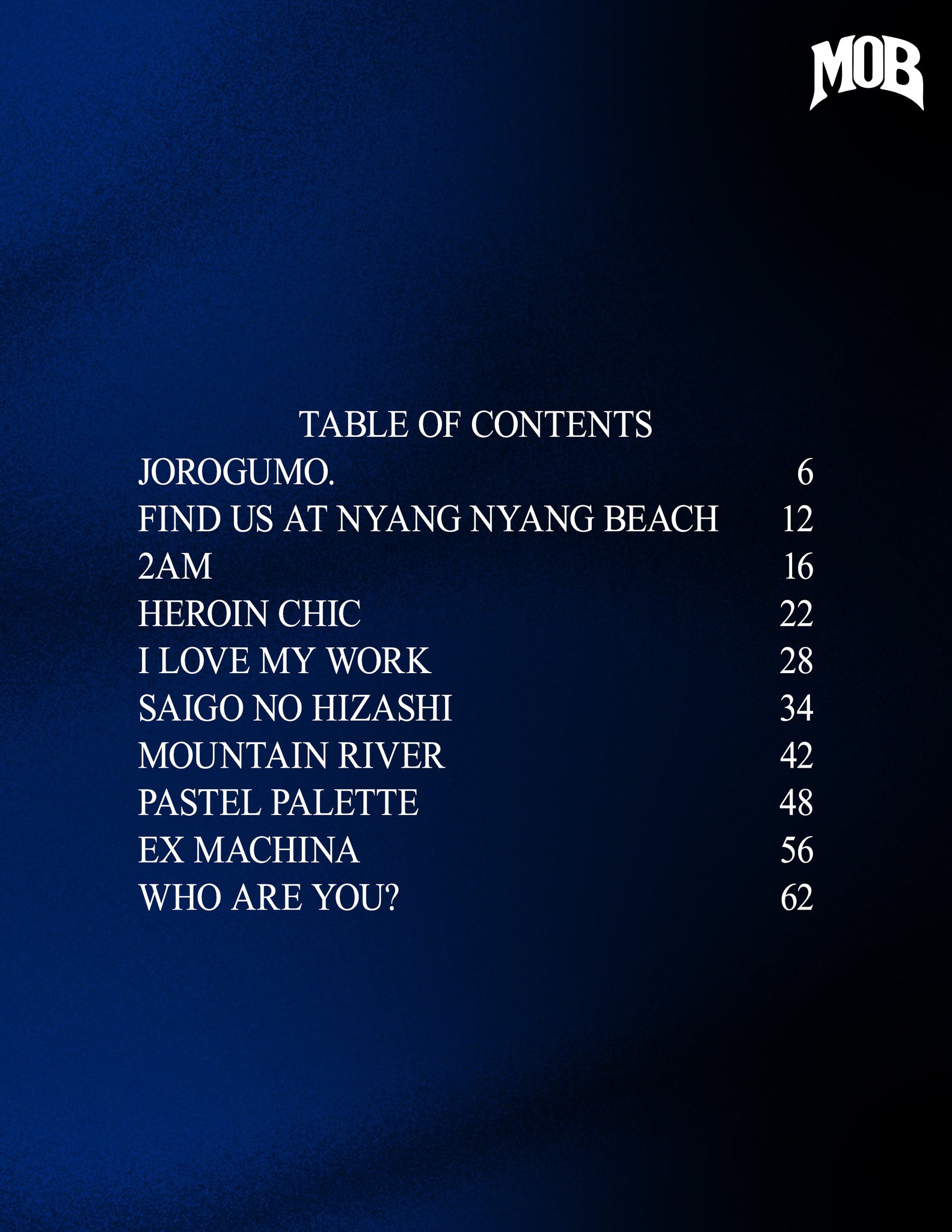 MOB JOURNAL | VOLUME FIFTY SIX | ISSUE #17