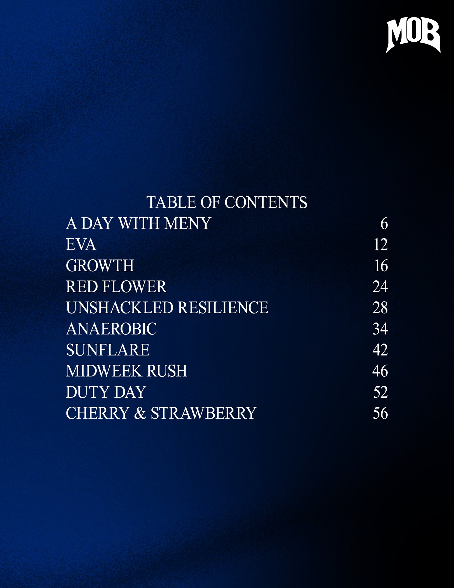 MOB JOURNAL | VOLUME FIFTY SIX | ISSUE #18