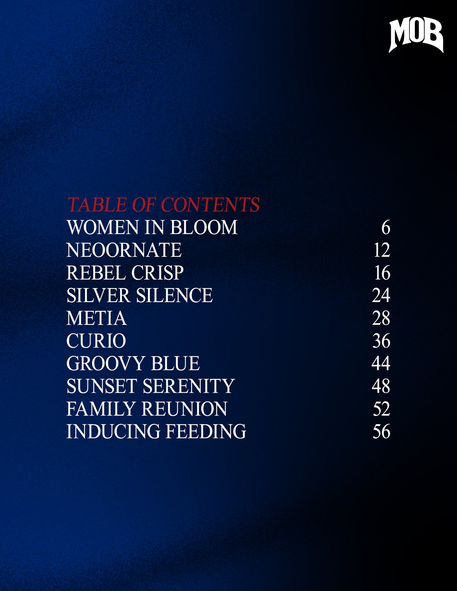 MOB JOURNAL | VOLUME FIFTY SIX | ISSUE #19