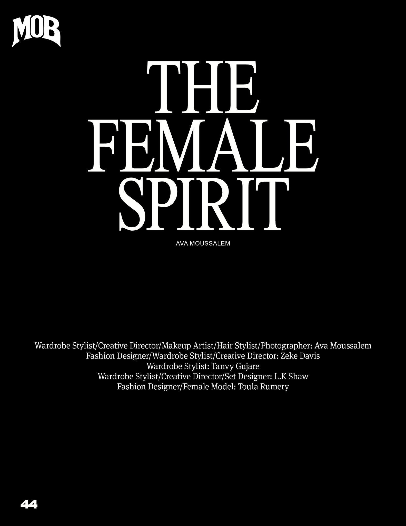 MOB JOURNAL | VOLUME FIFTY SIX | ISSUE #30