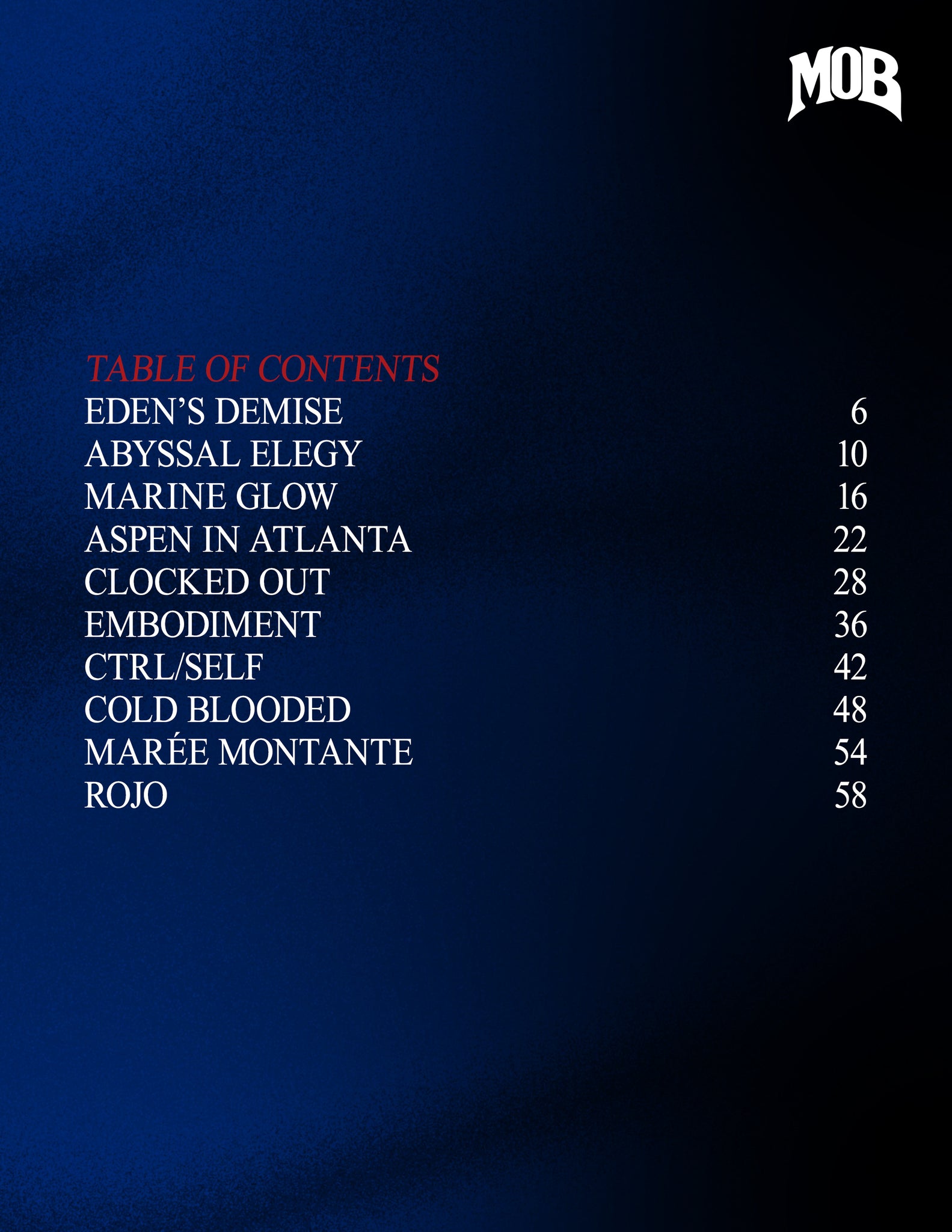 MOB JOURNAL | VOLUME FIFTY SEVEN | ISSUE #07