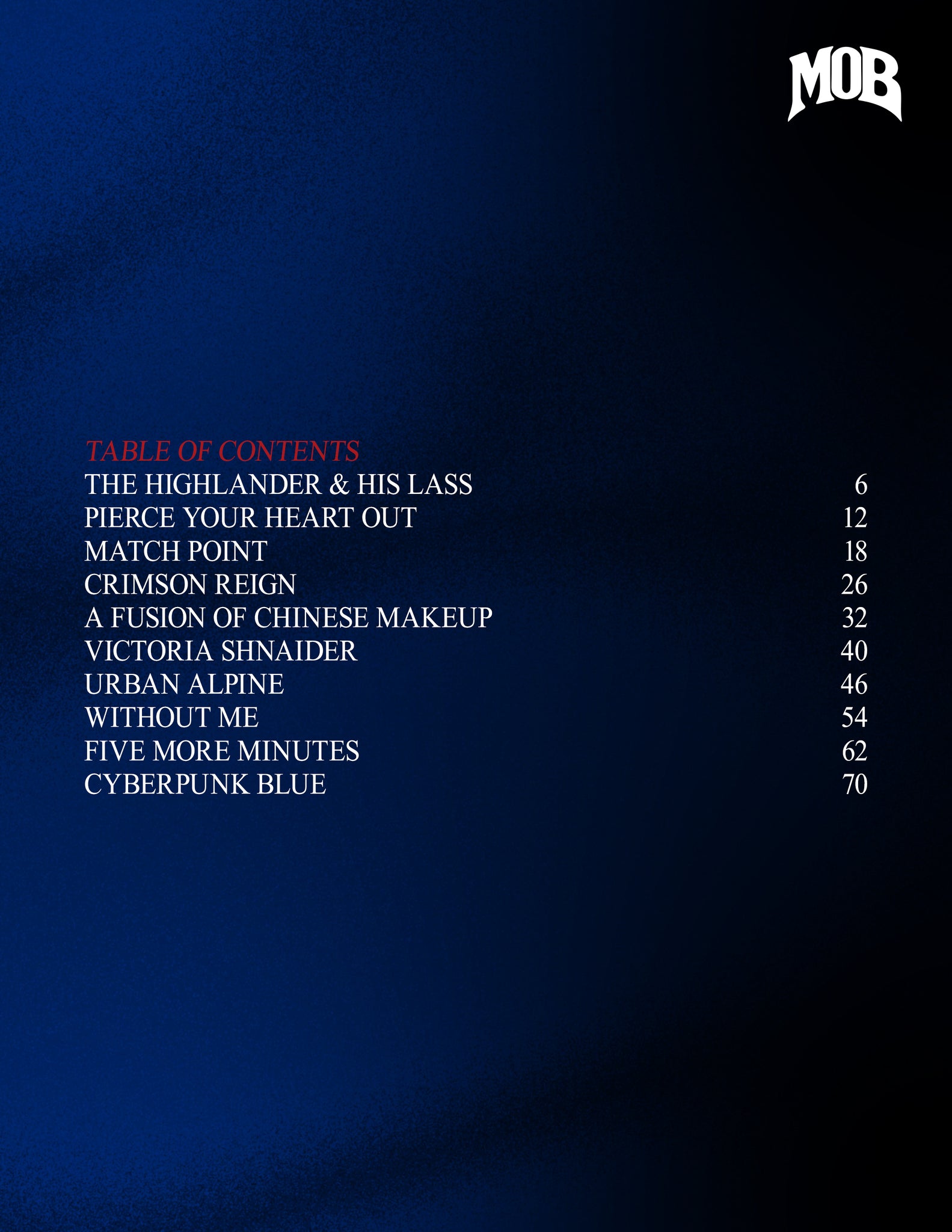 MOB JOURNAL | VOLUME FIFTY SEVEN | ISSUE #09