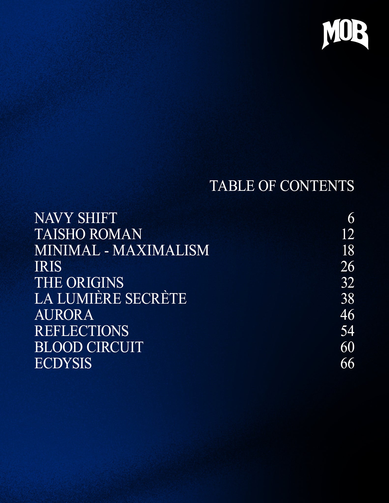 MOB JOURNAL | VOLUME FIFTY SEVEN | ISSUE #12