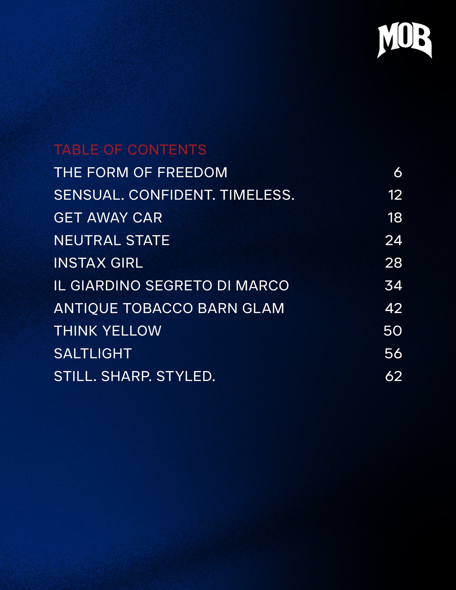 MOB JOURNAL | VOLUME FIFTY SEVEN | ISSUE #17