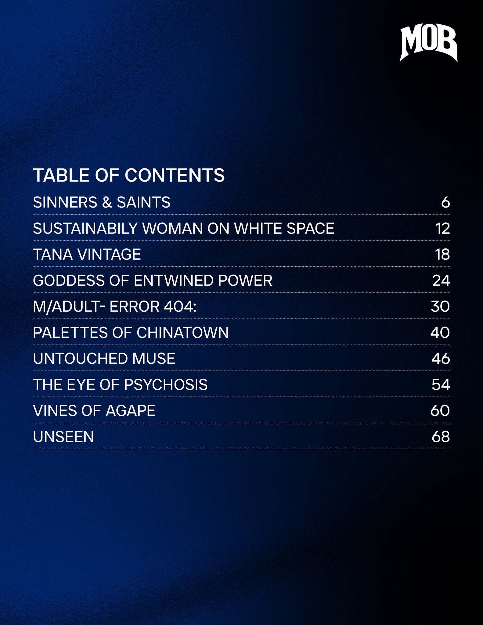 MOB JOURNAL | VOLUME FIFTY EIGHT | ISSUE #05