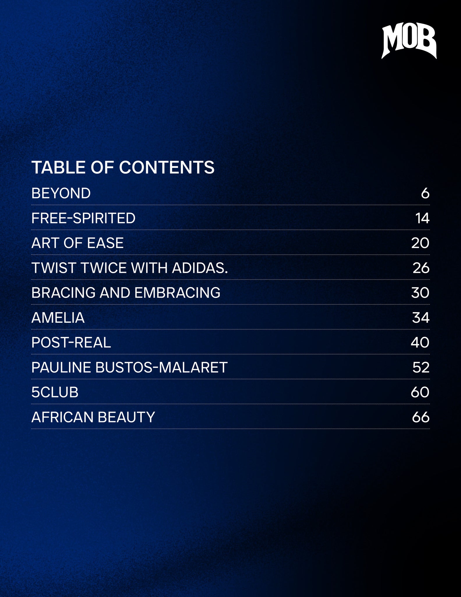 MOB JOURNAL | VOLUME FIFTY EIGHT | ISSUE #13