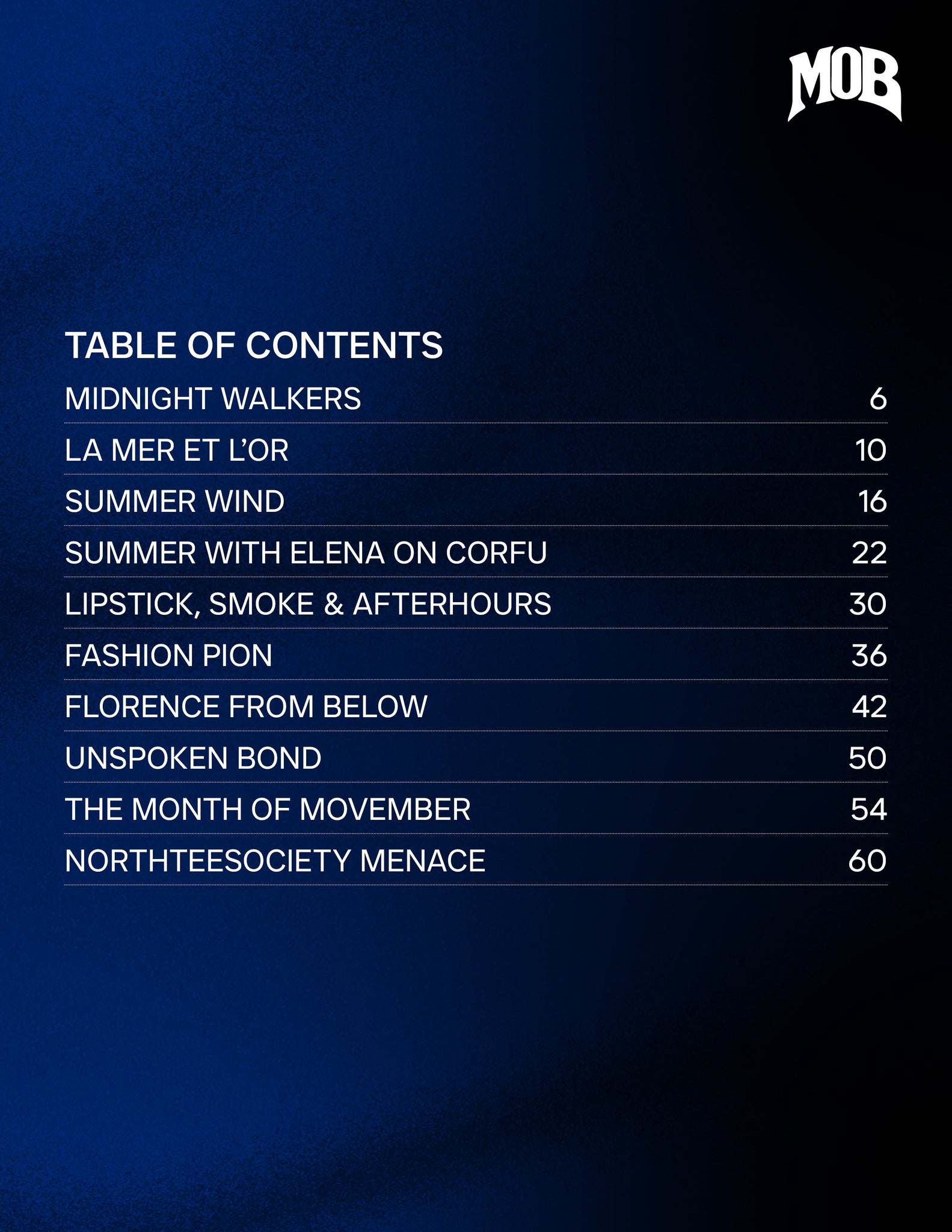 MOB JOURNAL | VOLUME FIFTY EIGHT | ISSUE #23