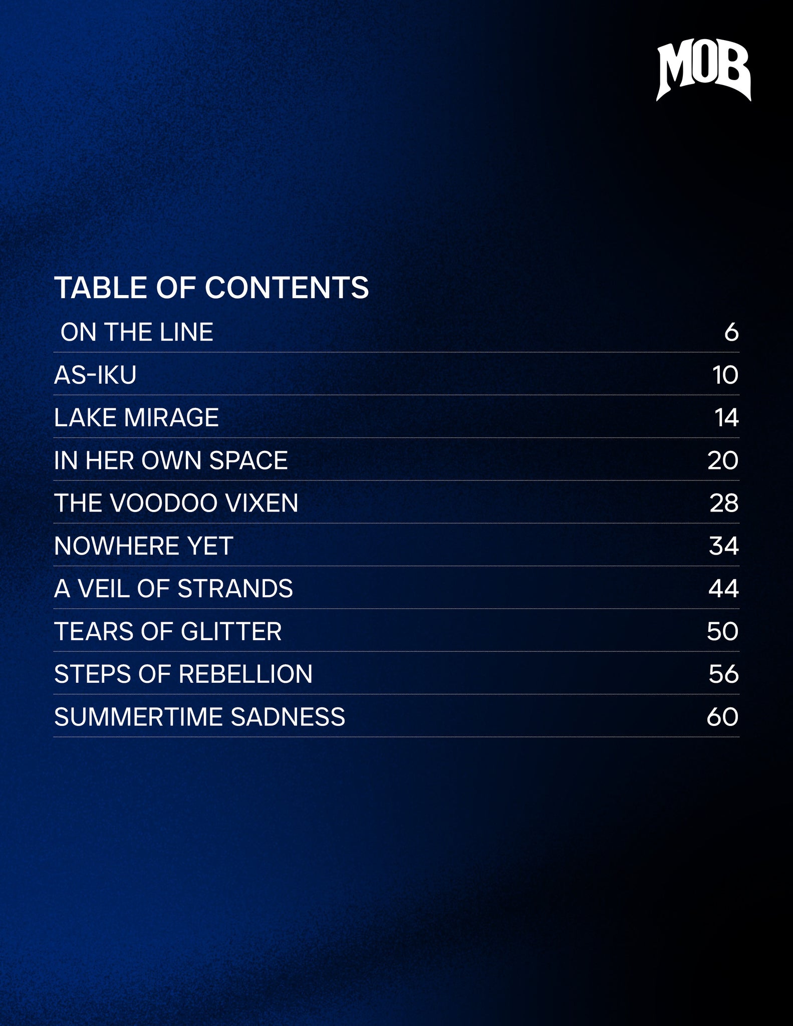 MOB JOURNAL | VOLUME FIFTY EIGHT | ISSUE #32