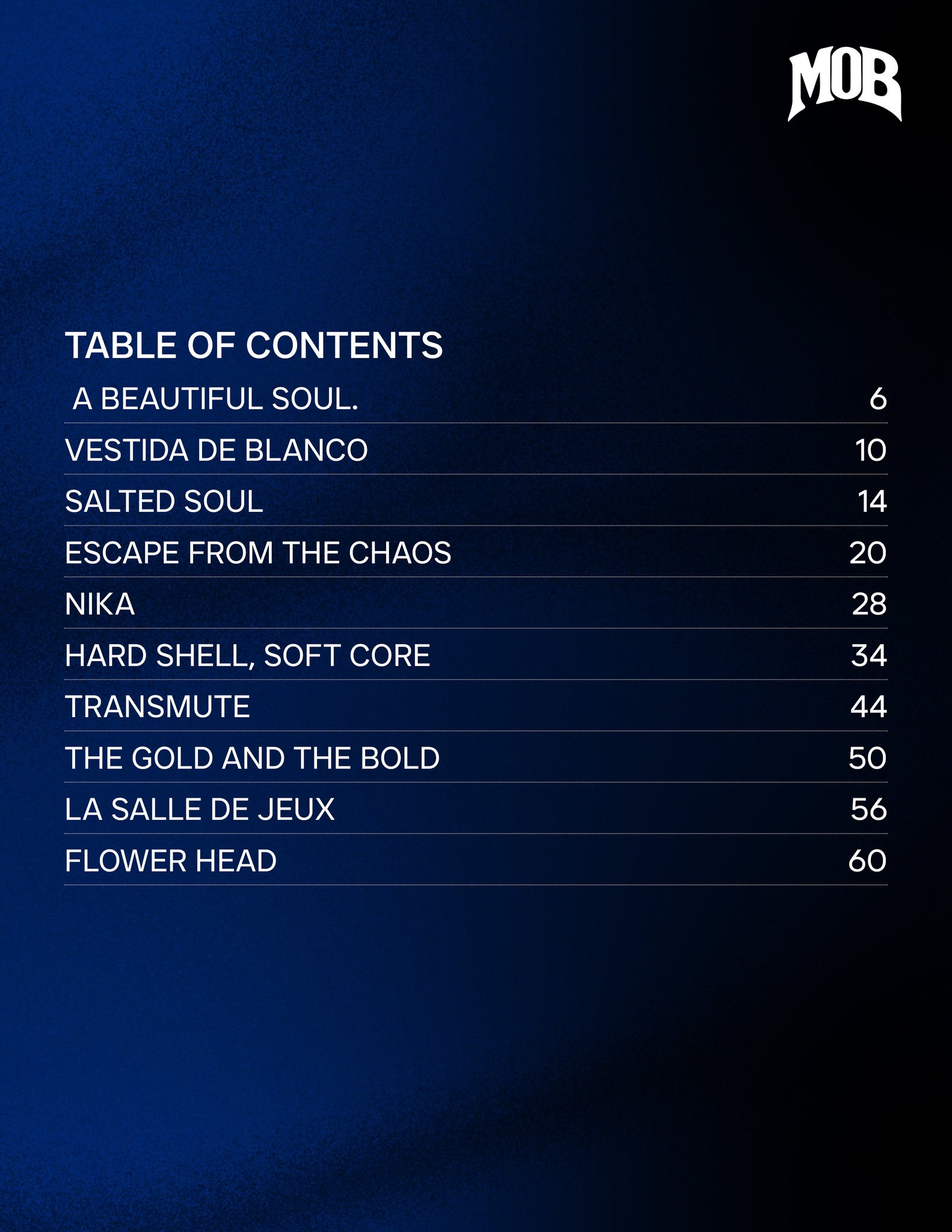 MOB JOURNAL | VOLUME FIFTY EIGHT | ISSUE #33