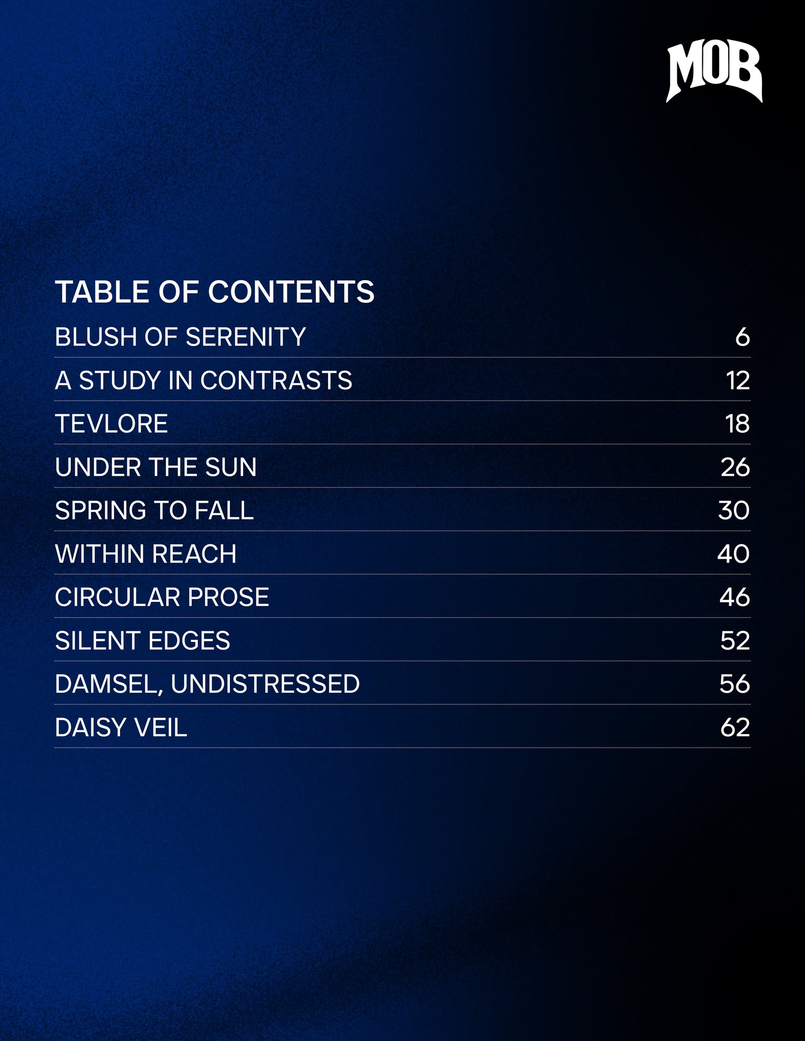 MOB JOURNAL | VOLUME FIFTY NINE | ISSUE #03