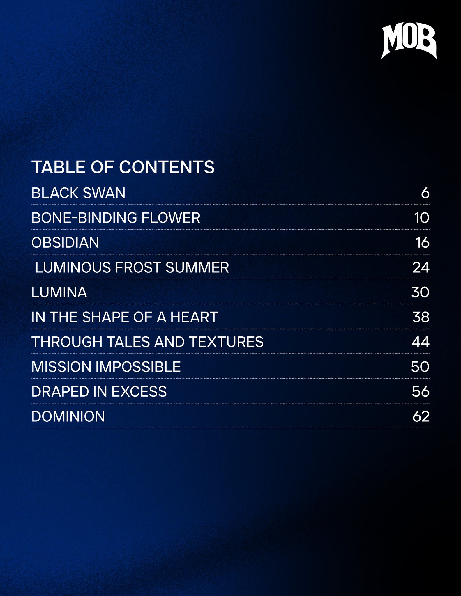 MOB JOURNAL | VOLUME FIFTY NINE | ISSUE #04