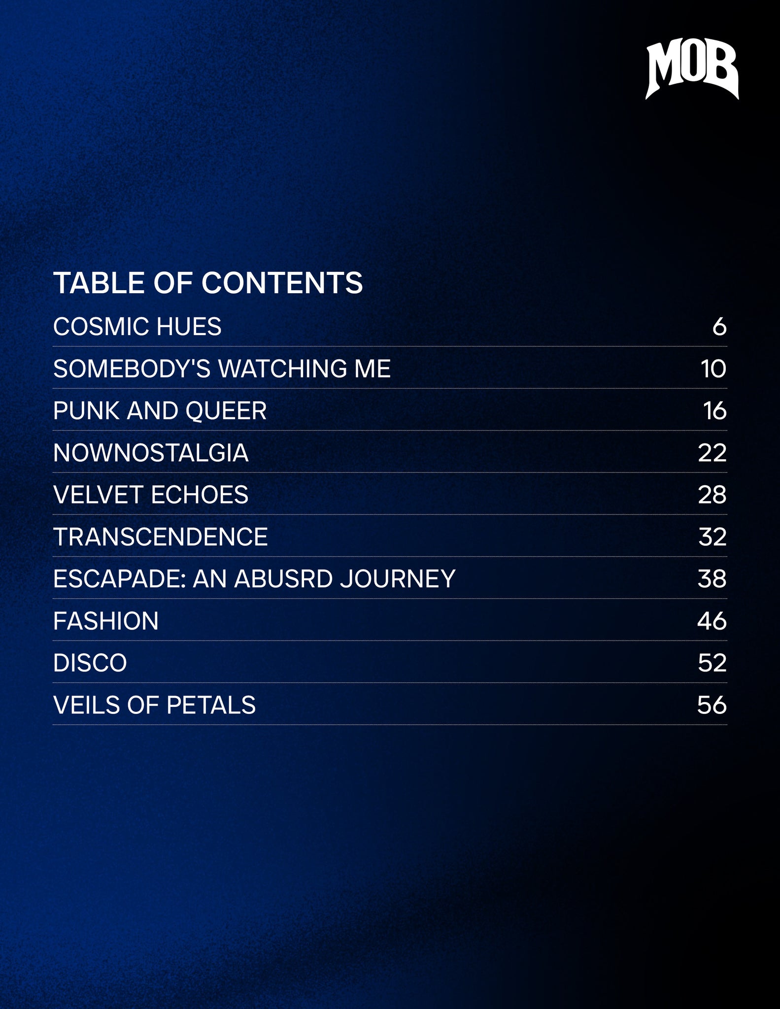 MOB JOURNAL | VOLUME FIFTY NINE | ISSUE #06