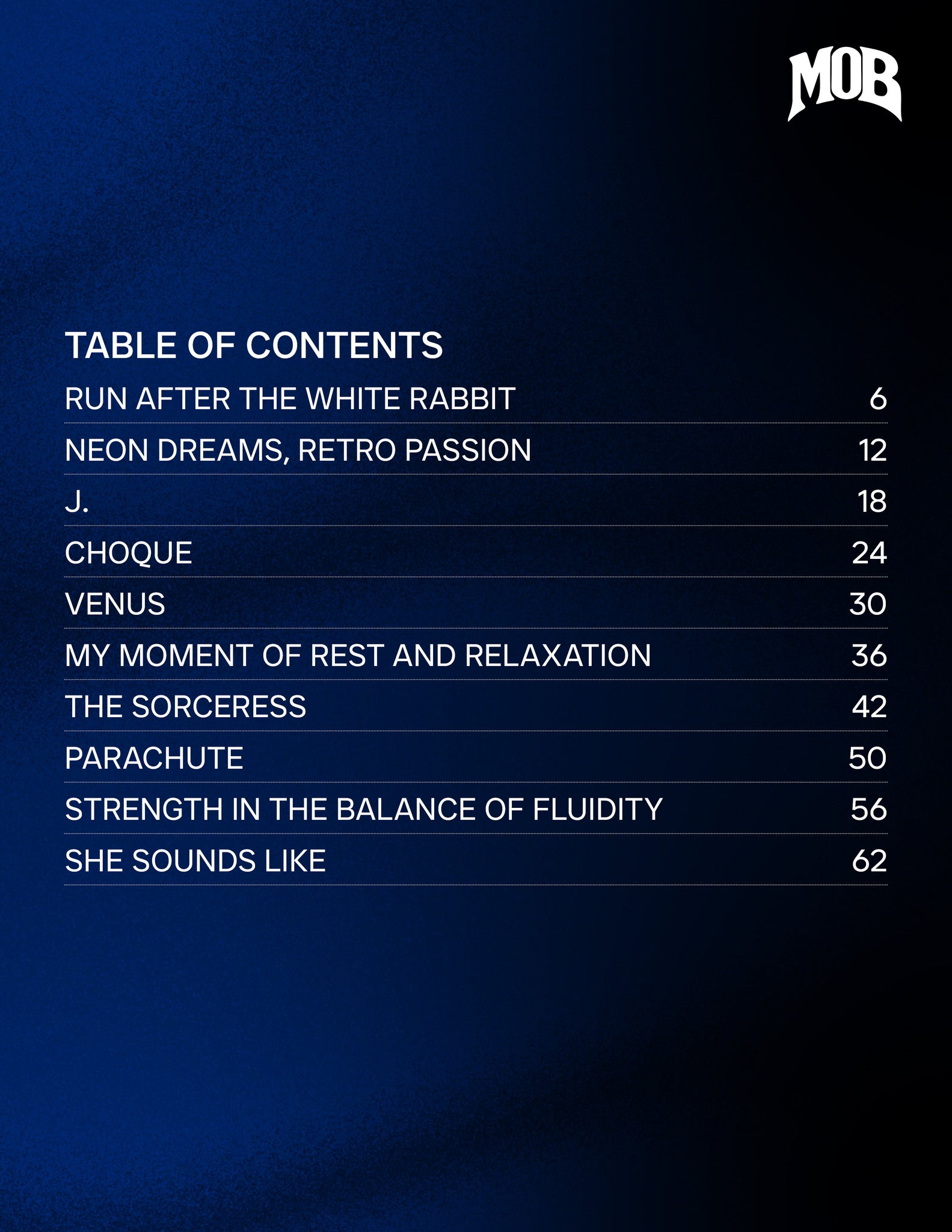 MOB JOURNAL | VOLUME FIFTY NINE | ISSUE #07