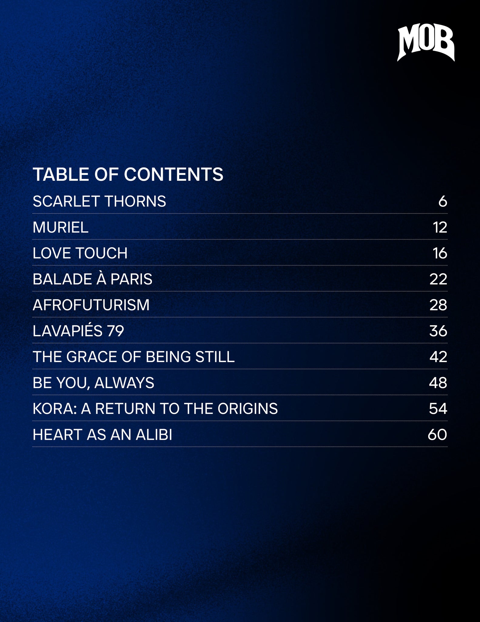 MOB JOURNAL | VOLUME FIFTY NINE | ISSUE #08