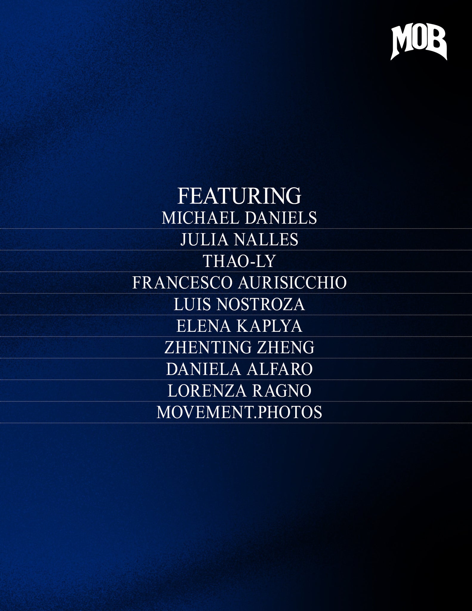 MOB JOURNAL | VOLUME FIFTY NINE | ISSUE #15