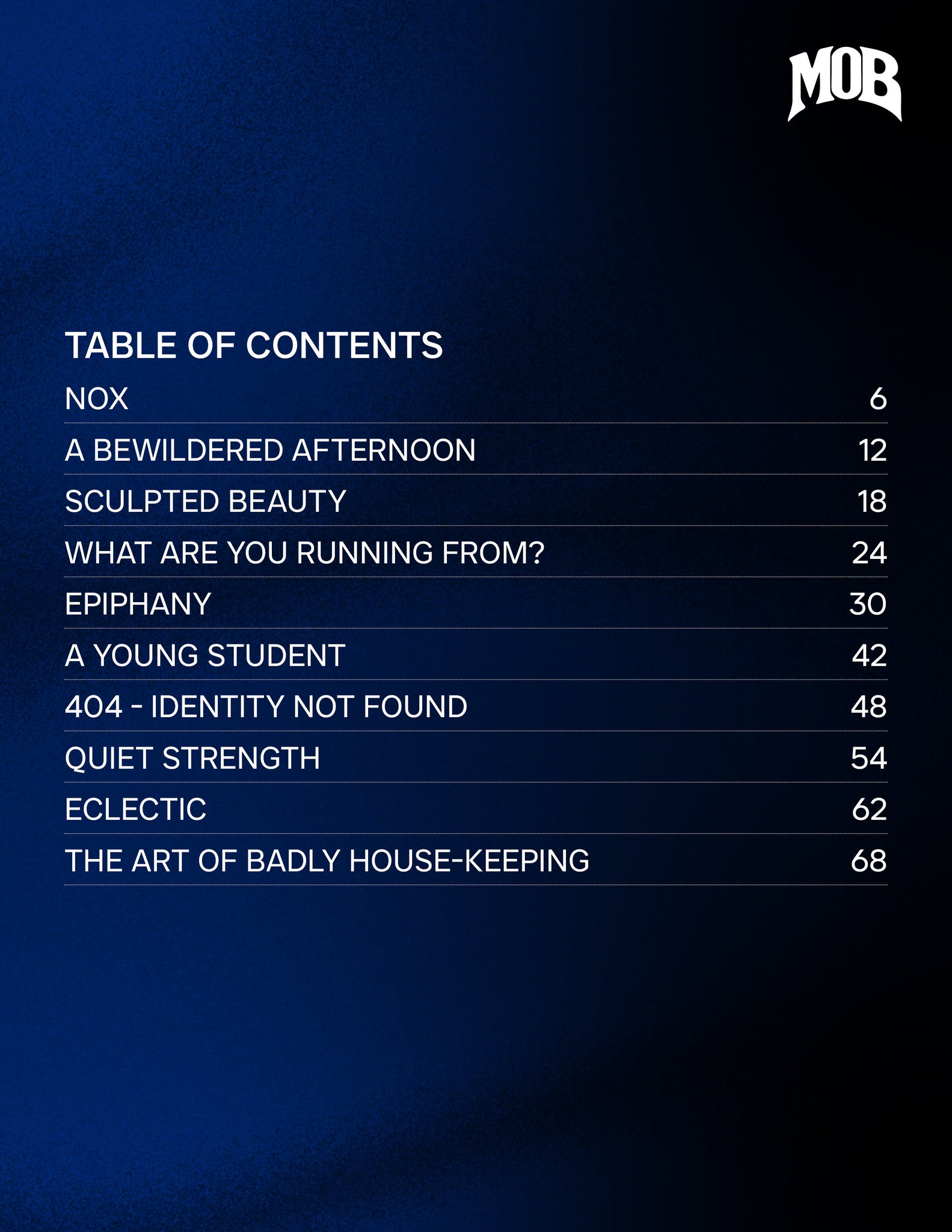 MOB JOURNAL | VOLUME FIFTY NINE | ISSUE #17