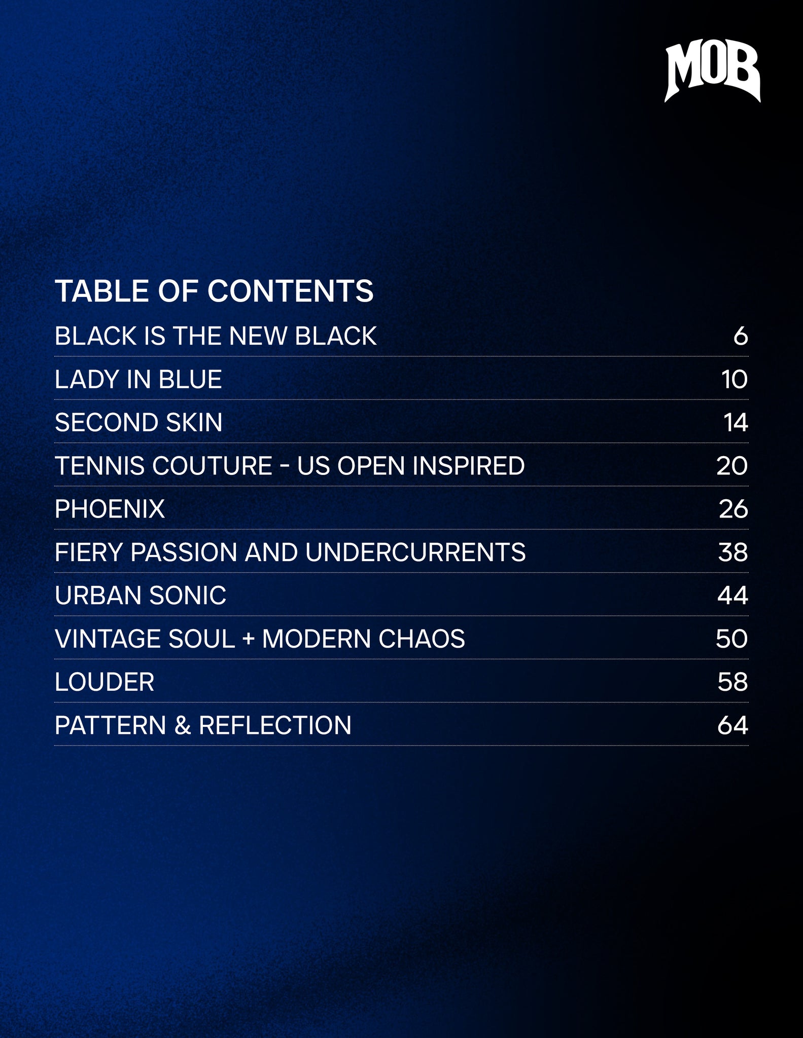 MOB JOURNAL | VOLUME FIFTY NINE | ISSUE #18