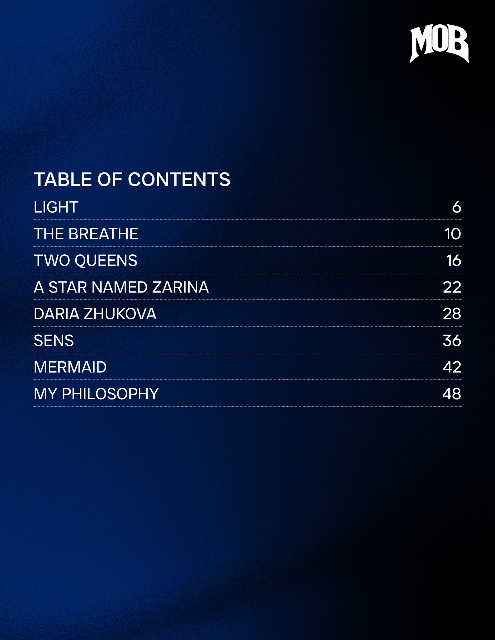 MOB JOURNAL | VOLUME FIFTY NINE | ISSUE #20