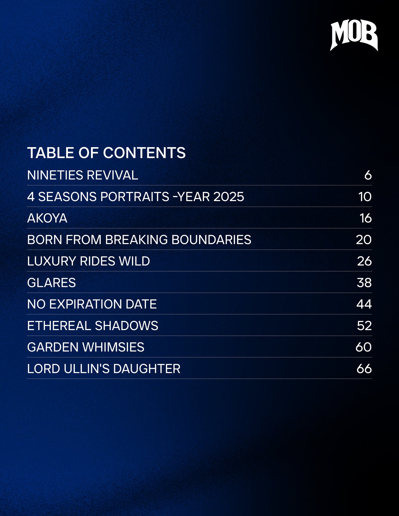 MOB JOURNAL | VOLUME FIFTY NINE | ISSUE #21