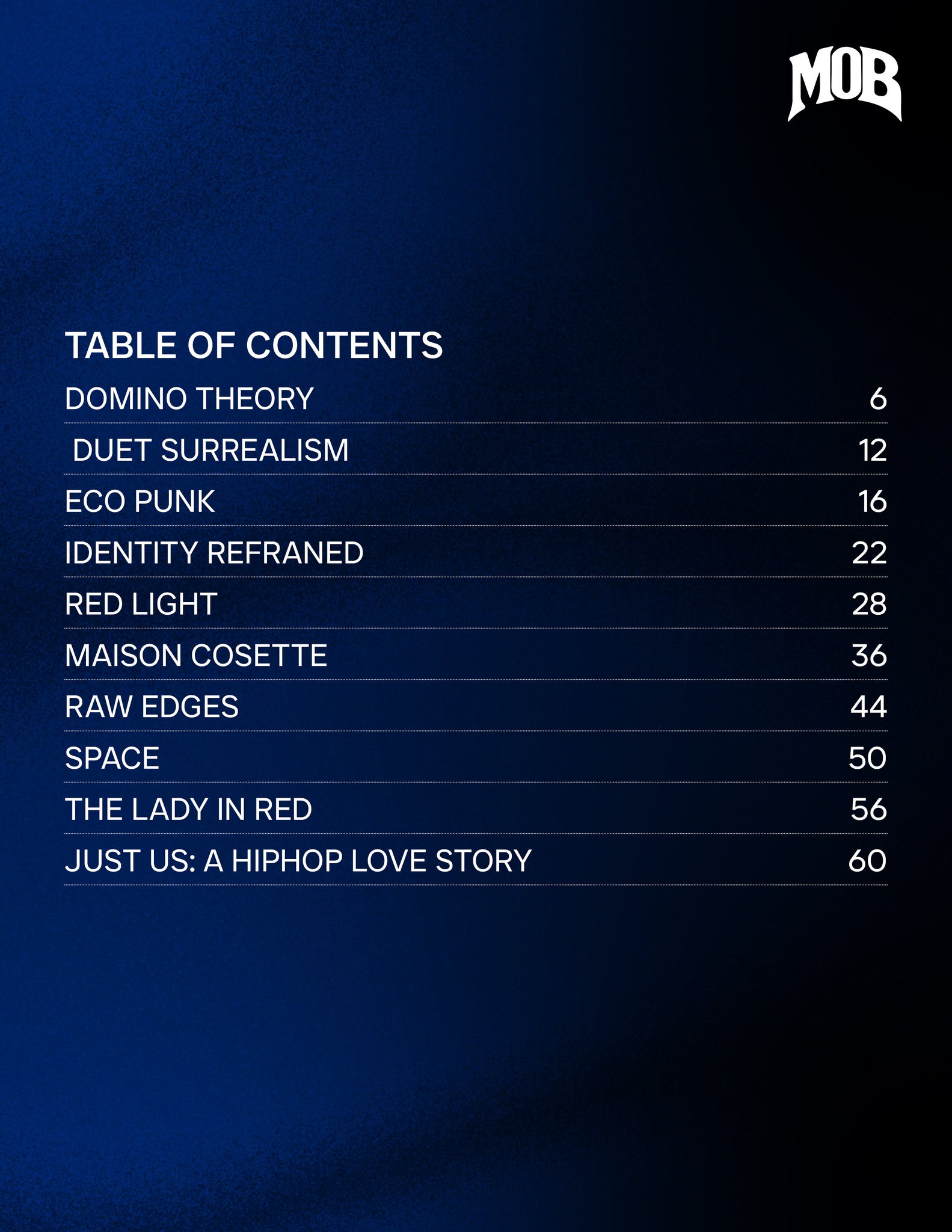 MOB JOURNAL | VOLUME FIFTY NINE | ISSUE #09