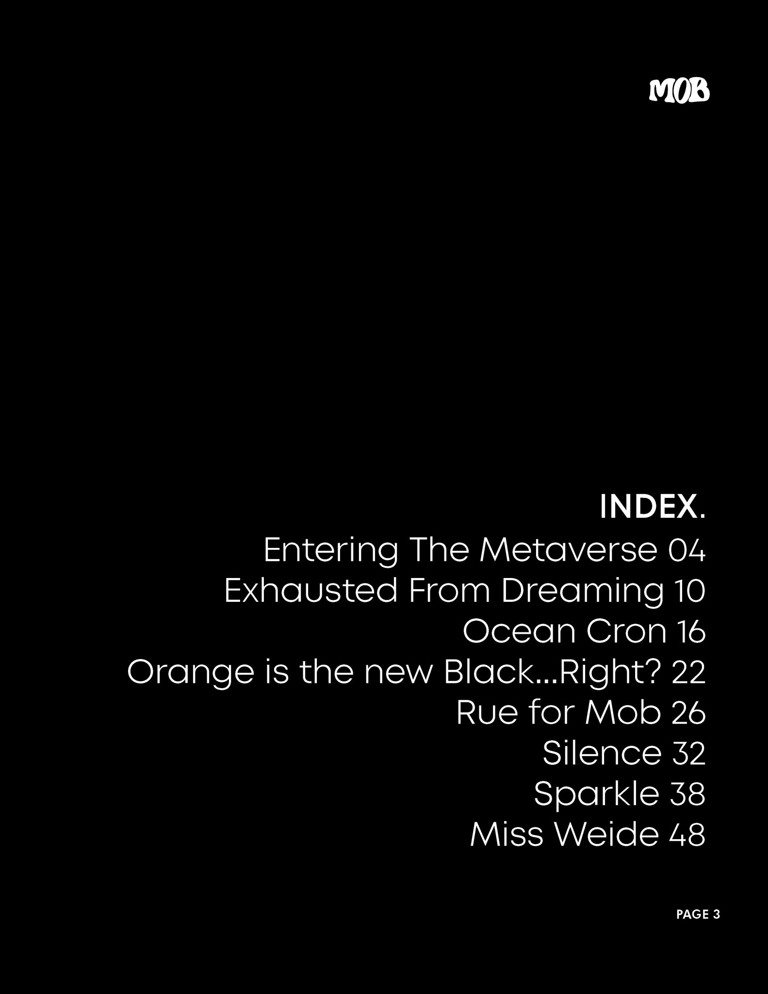 MOB JOURNAL | VOLUME THIRTY FIVE | ISSUE #22