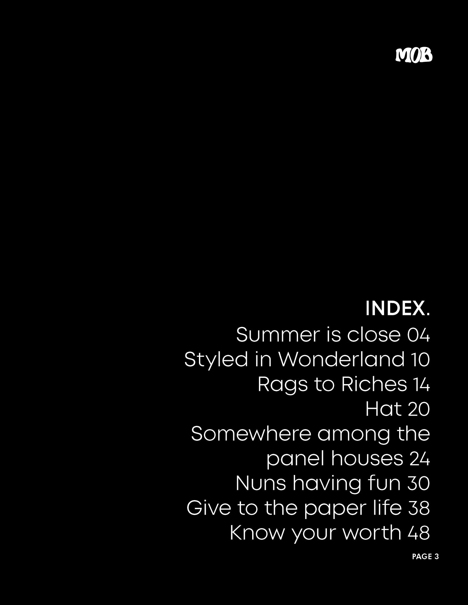 MOB JOURNAL | VOLUME THIRTY SIX | ISSUE #20