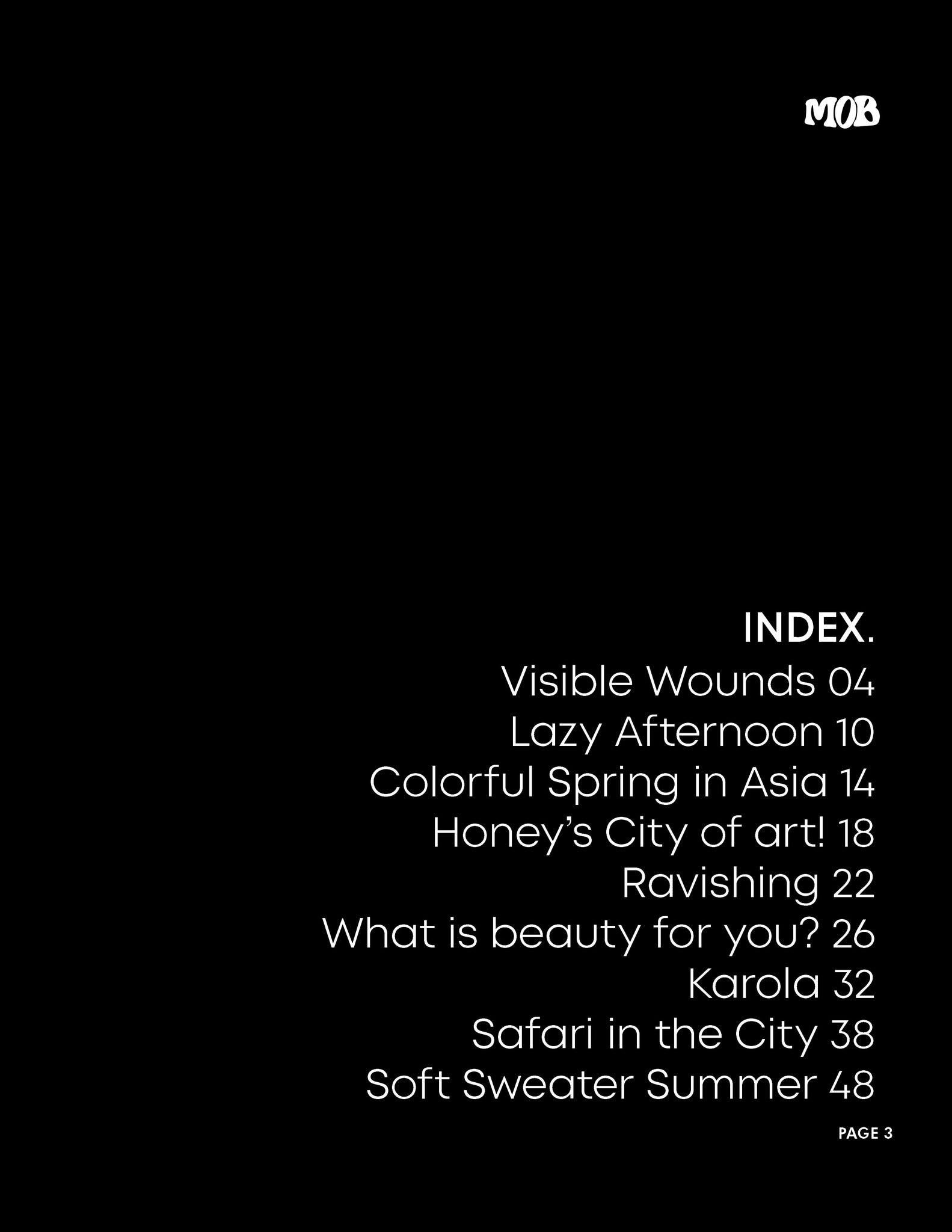 MOB JOURNAL | VOLUME THIRTY SIX | ISSUE #43