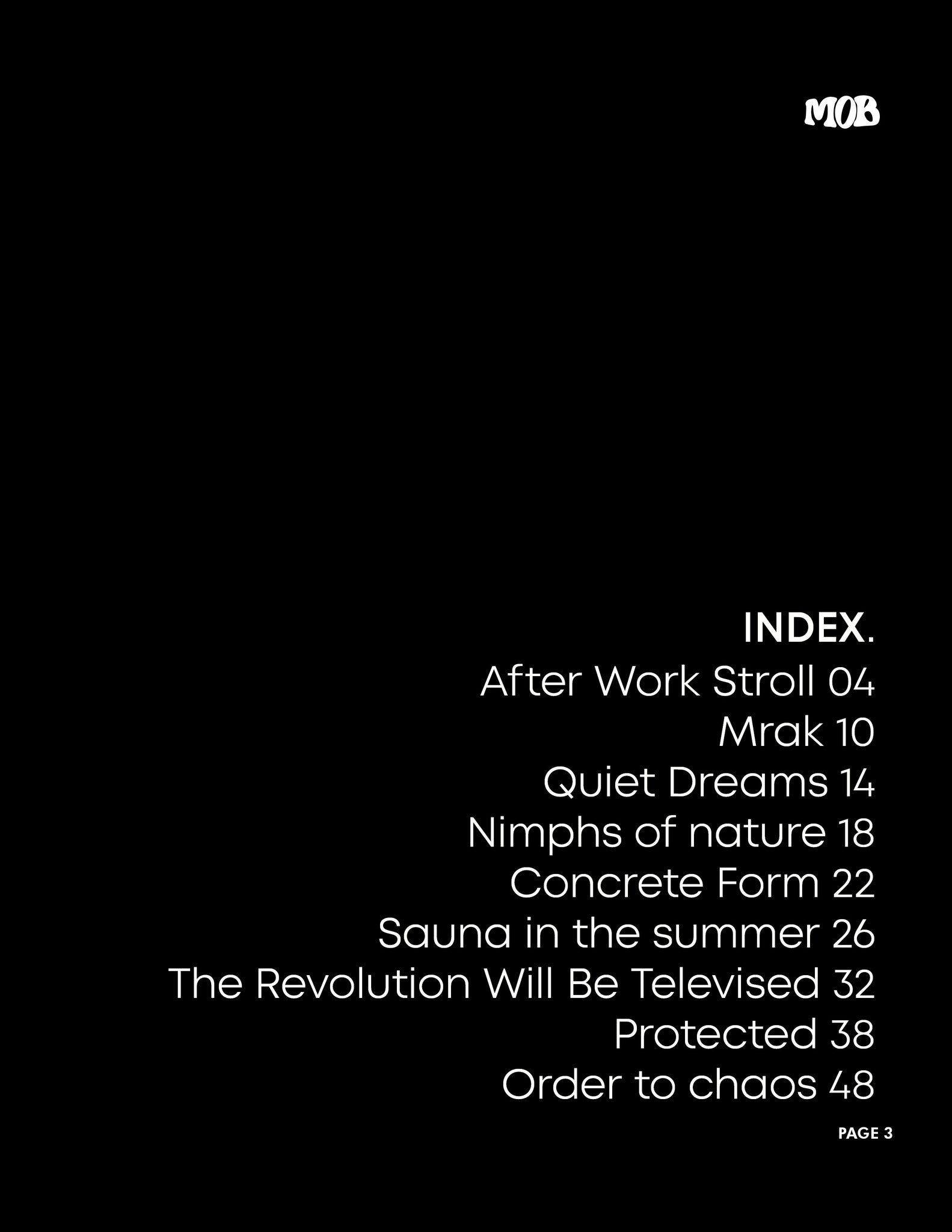 MOB JOURNAL | VOLUME THIRTY SIX | ISSUE #52