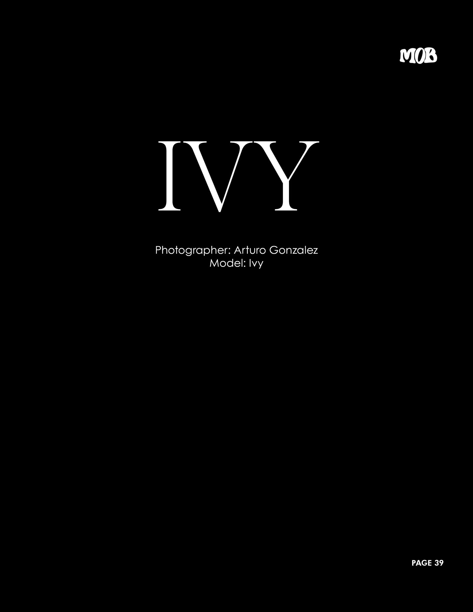 MOB JOURNAL | VOLUME THIRTY SIX | ISSUE #57