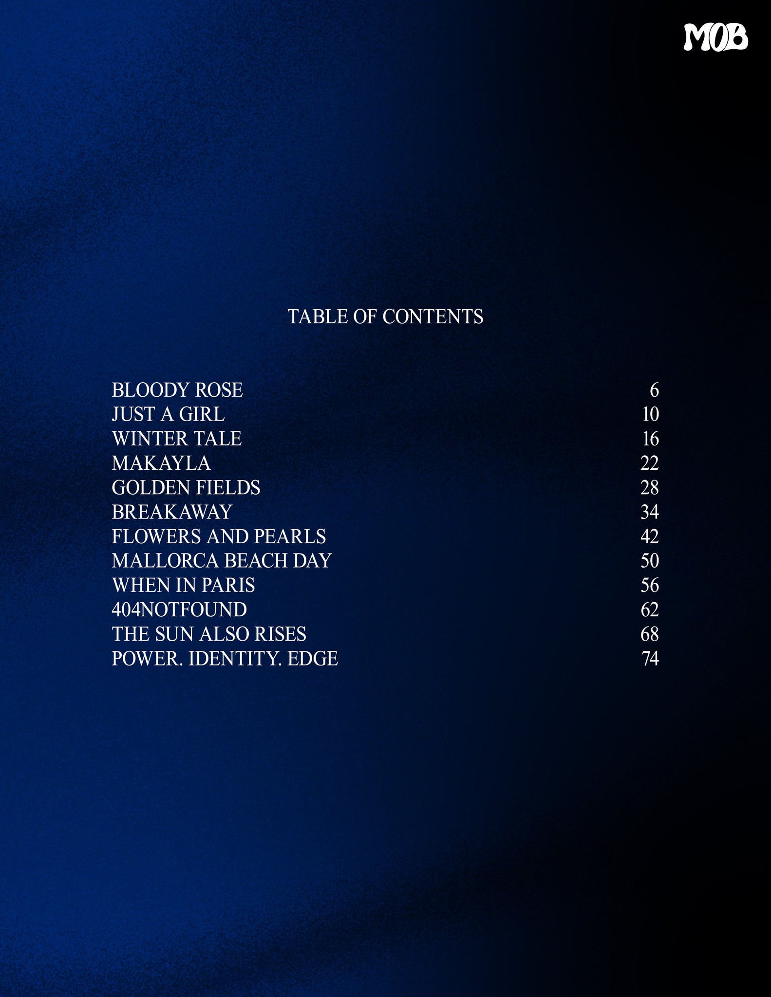 MOB JOURNAL | VOLUME FIFTY FIVE | ISSUE #05