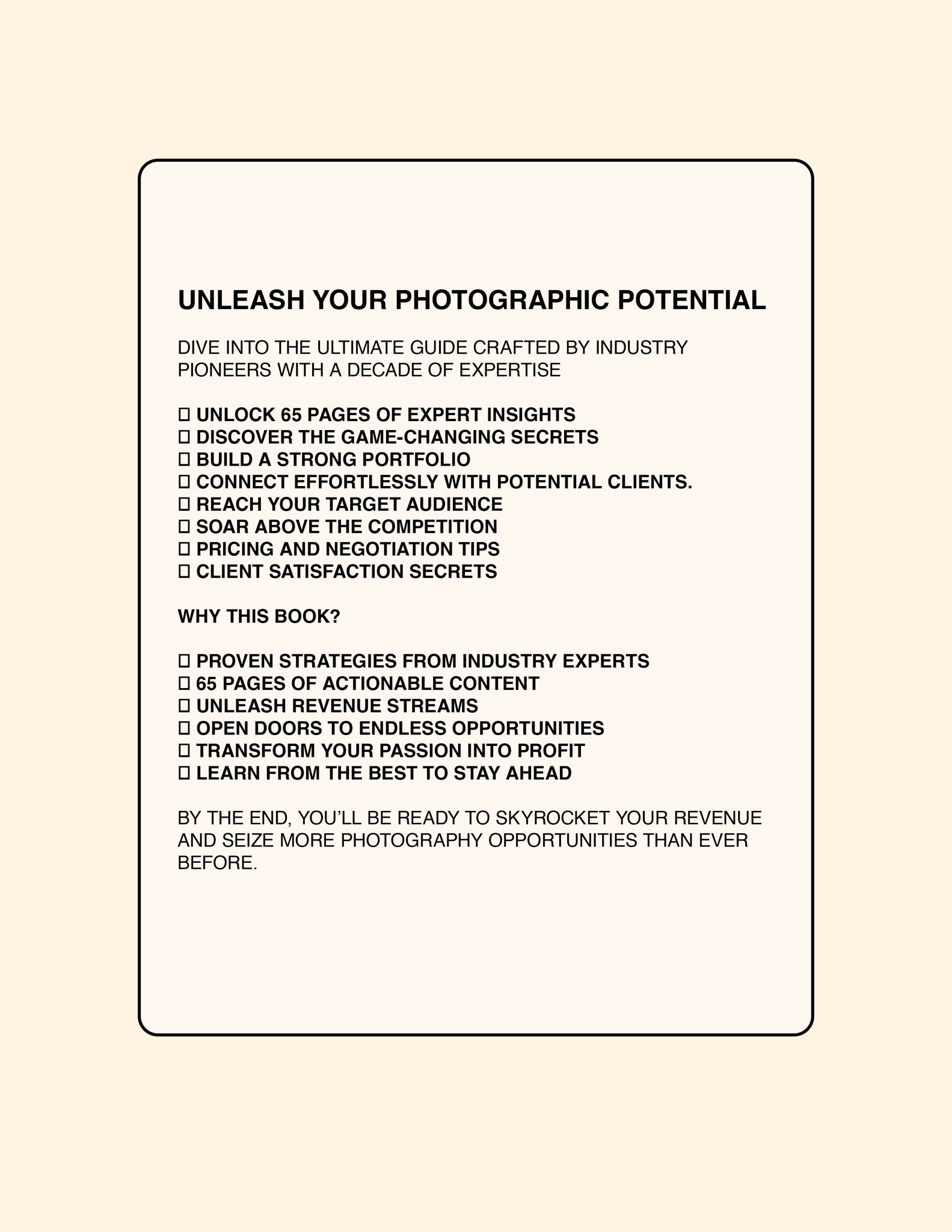 E-Book | How To Get More Gigs as a Photographer?