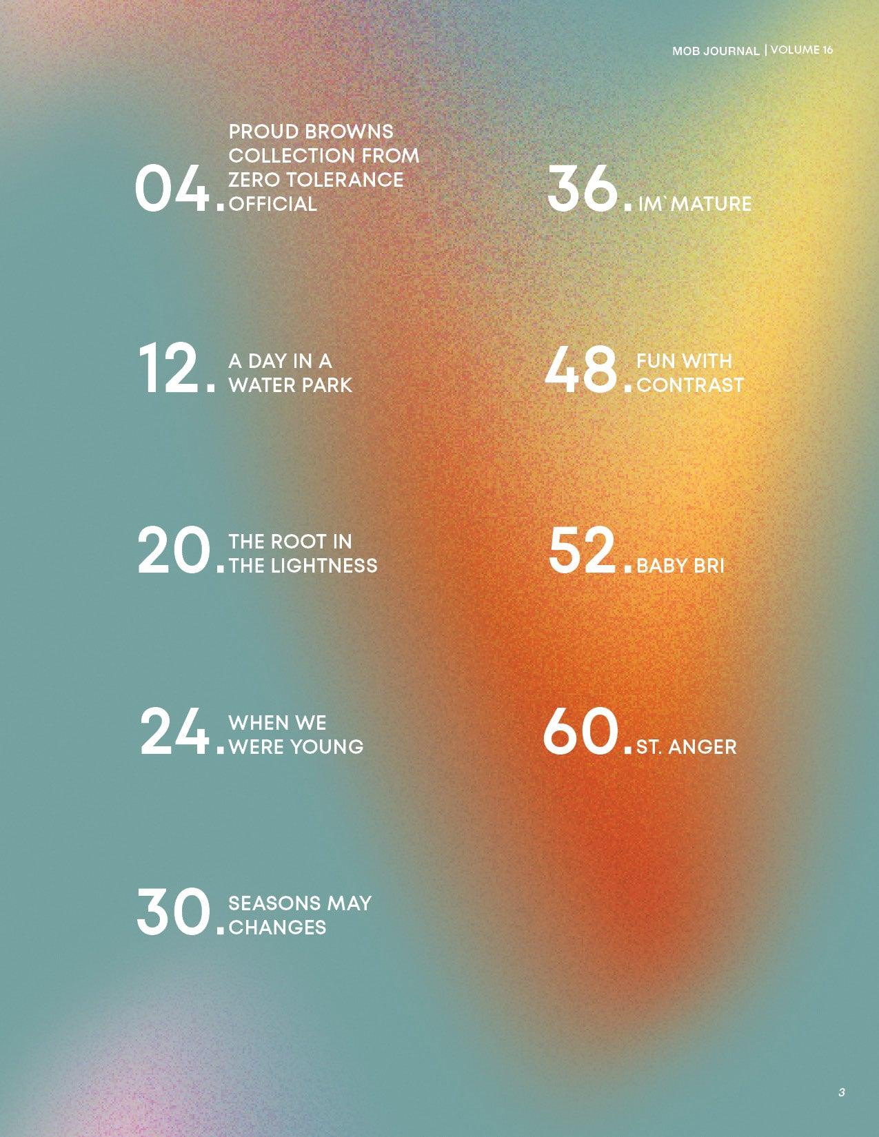MOB JOURNAL | VOLUME SIXTEEN | ISSUE #02 - Mob Journal