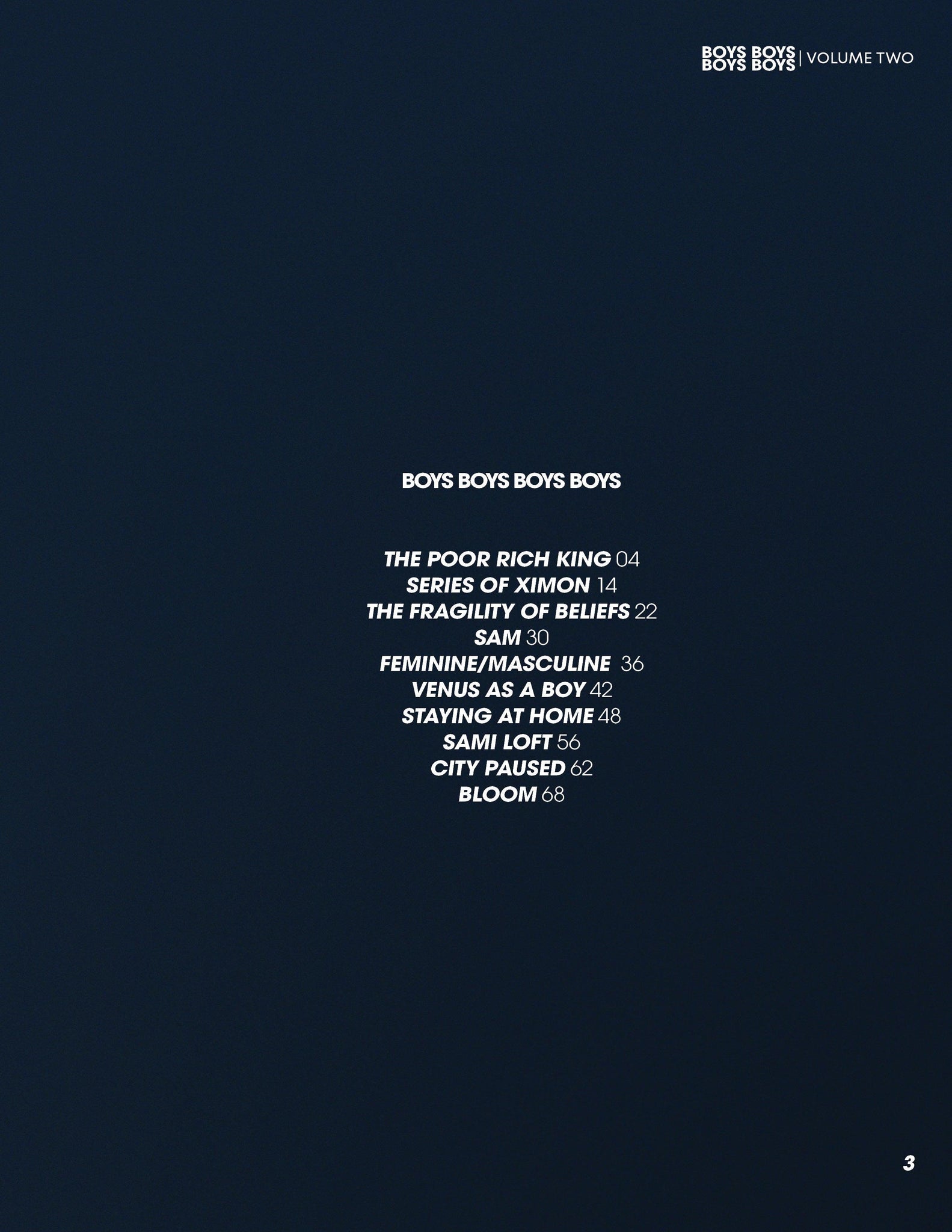 BOYS BOYS BOYS BOYS | VOLUME TWO | ISSUE #02 - Mob Journal