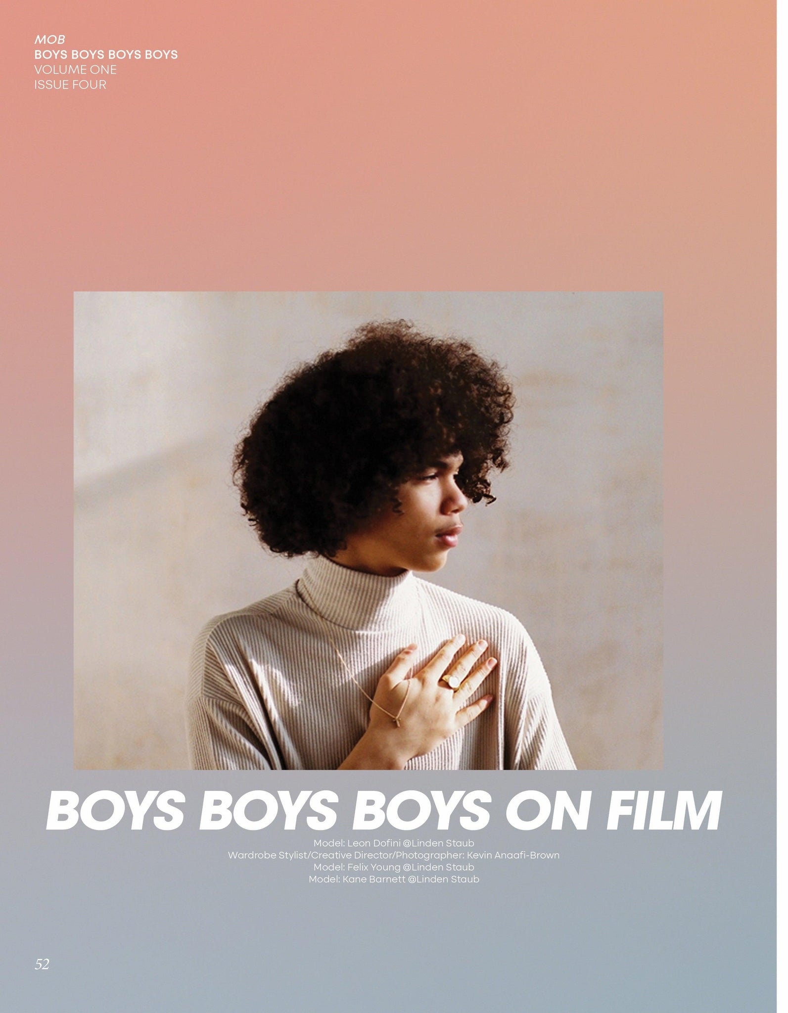 BOYS BOYS BOYS BOYS | VOLUME ONE | ISSUE #04 - Mob Journal