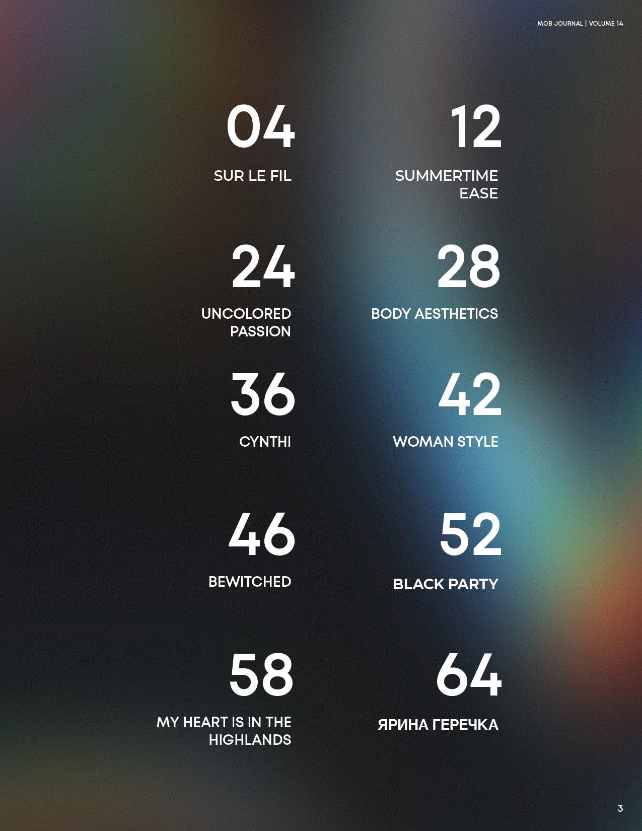 MOB JOURNAL | VOLUME FOURTEEN | ISSUE #17 - Mob Journal