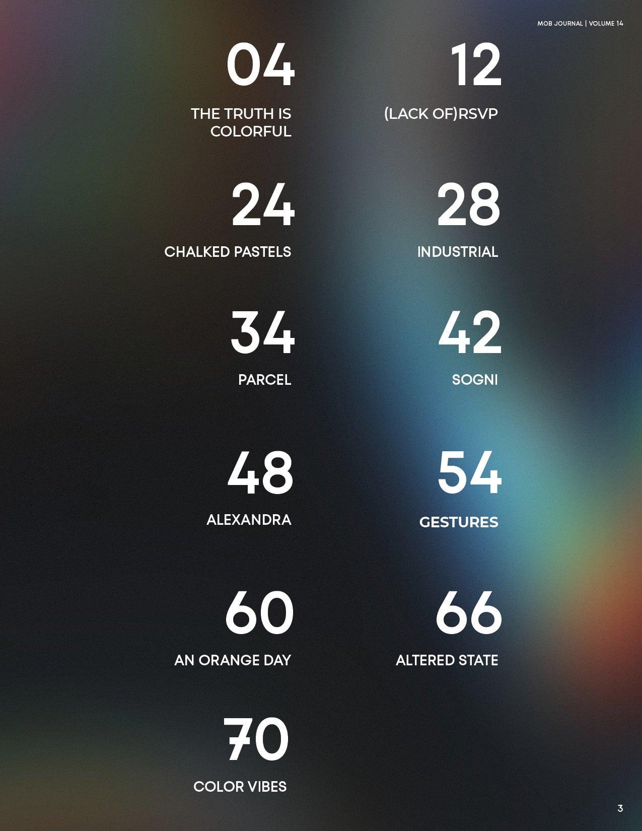 MOB JOURNAL | VOLUME FOURTEEN | ISSUE #19 - Mob Journal