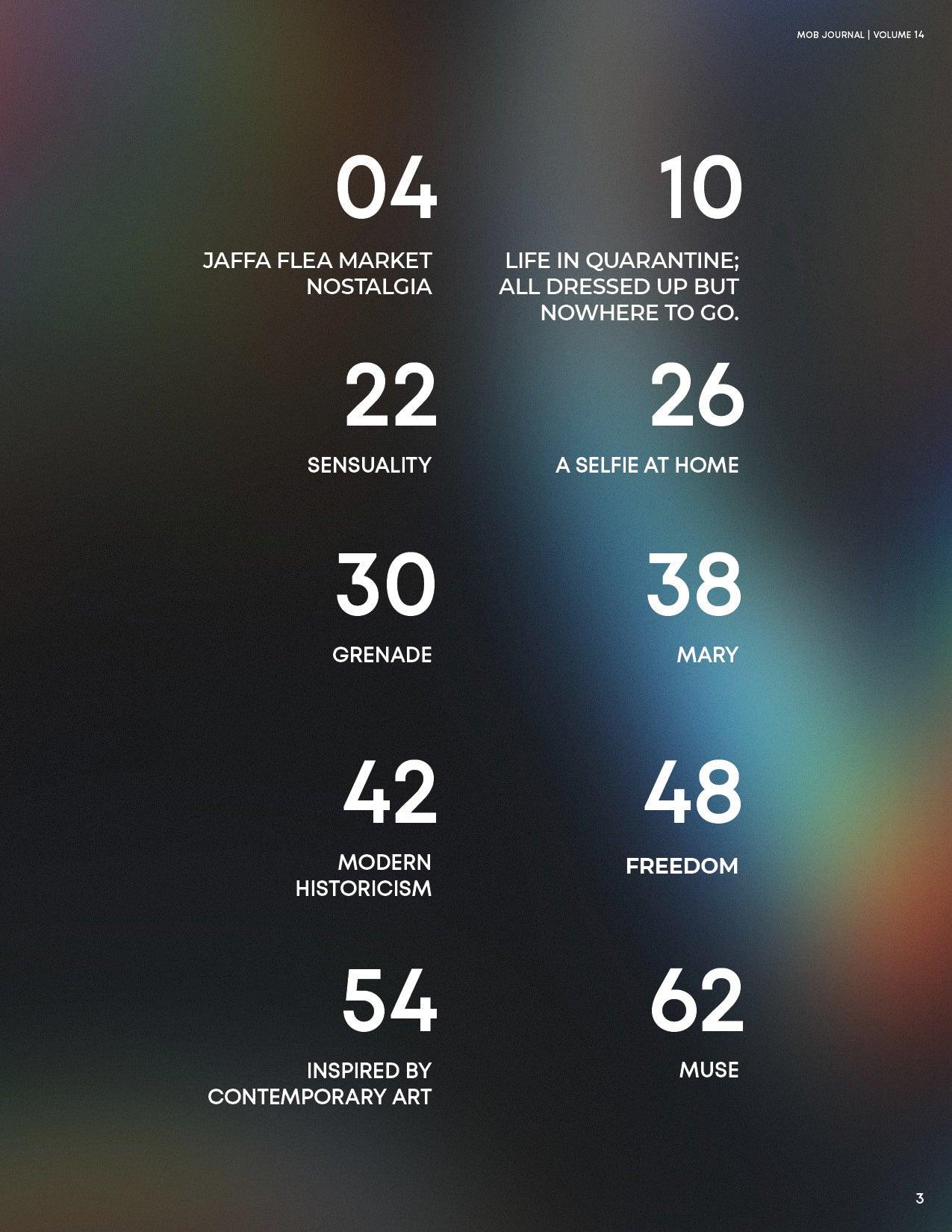 MOB JOURNAL | VOLUME FOURTEEN | ISSUE #24 - Mob Journal