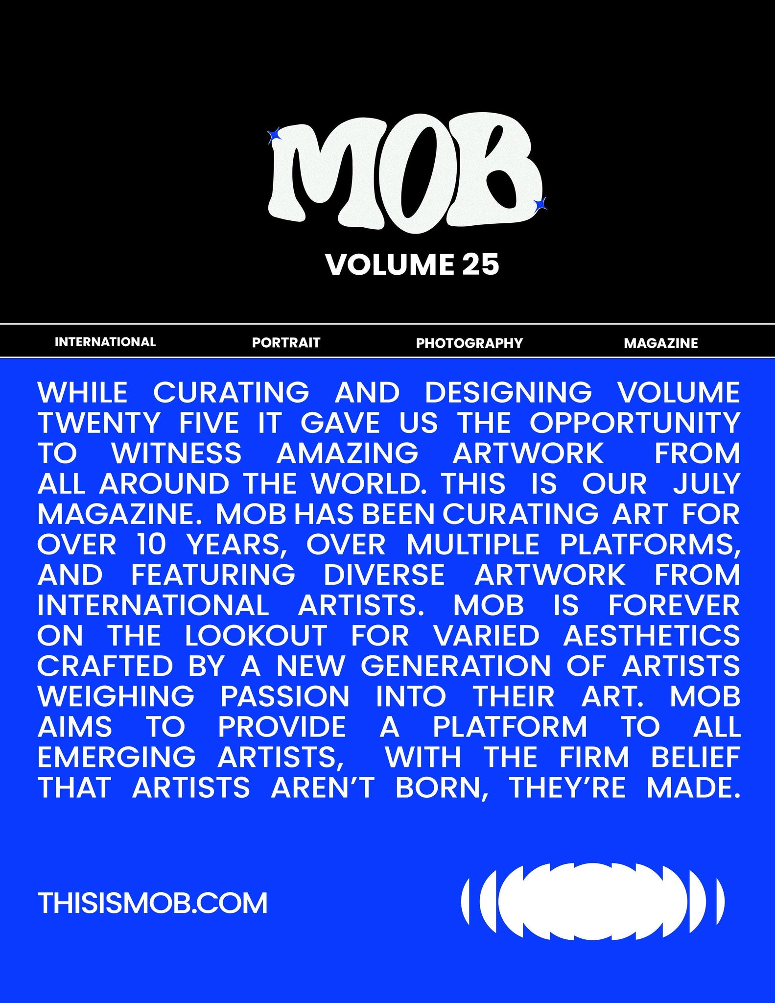 MOB JOURNAL | VOLUME TWENTY FIVE | ISSUE #58 - Mob Journal