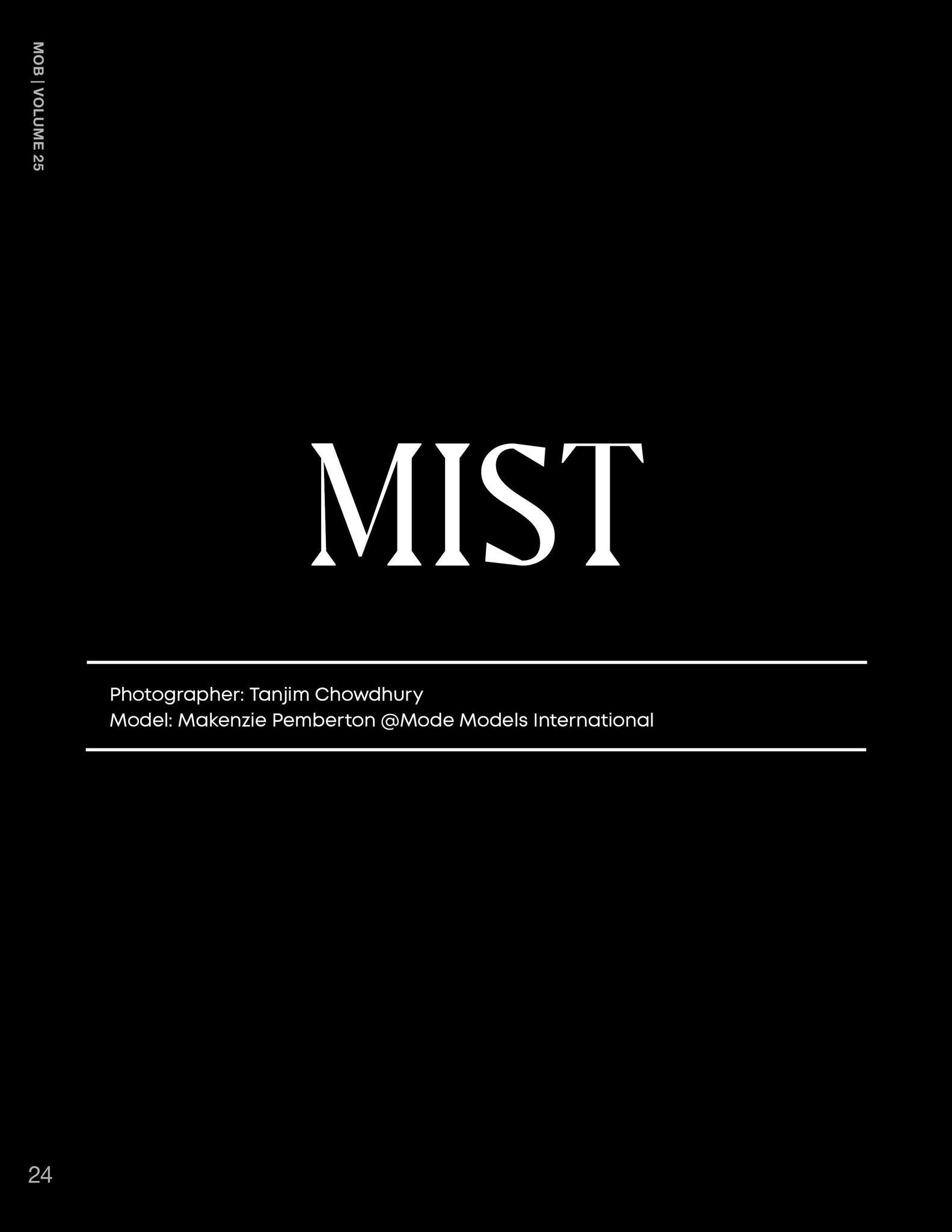 MOB JOURNAL | VOLUME TWENTY FIVE | ISSUE #59 - Mob Journal