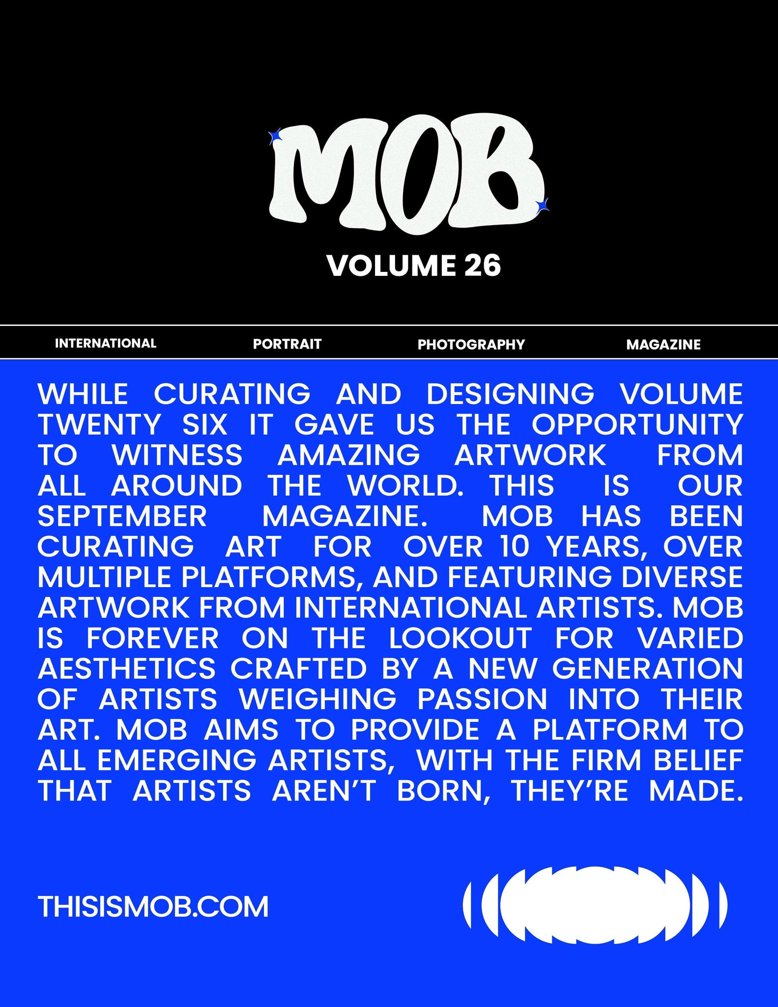 MOB JOURNAL | VOLUME TWENTY SIX | ISSUE #20 - Mob Journal