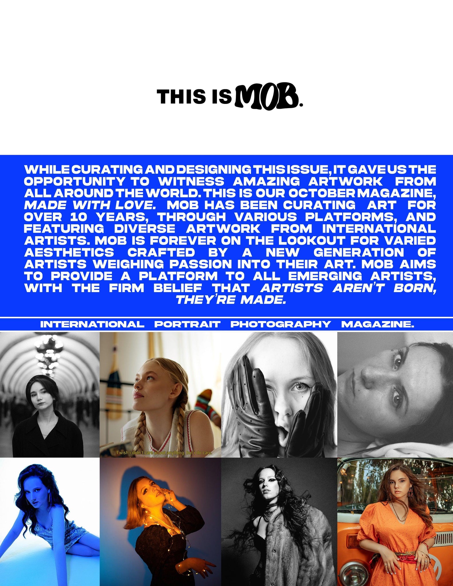 MOB JOURNAL | VOLUME TWENTY SEVEN | ISSUE #10 - Mob Journal