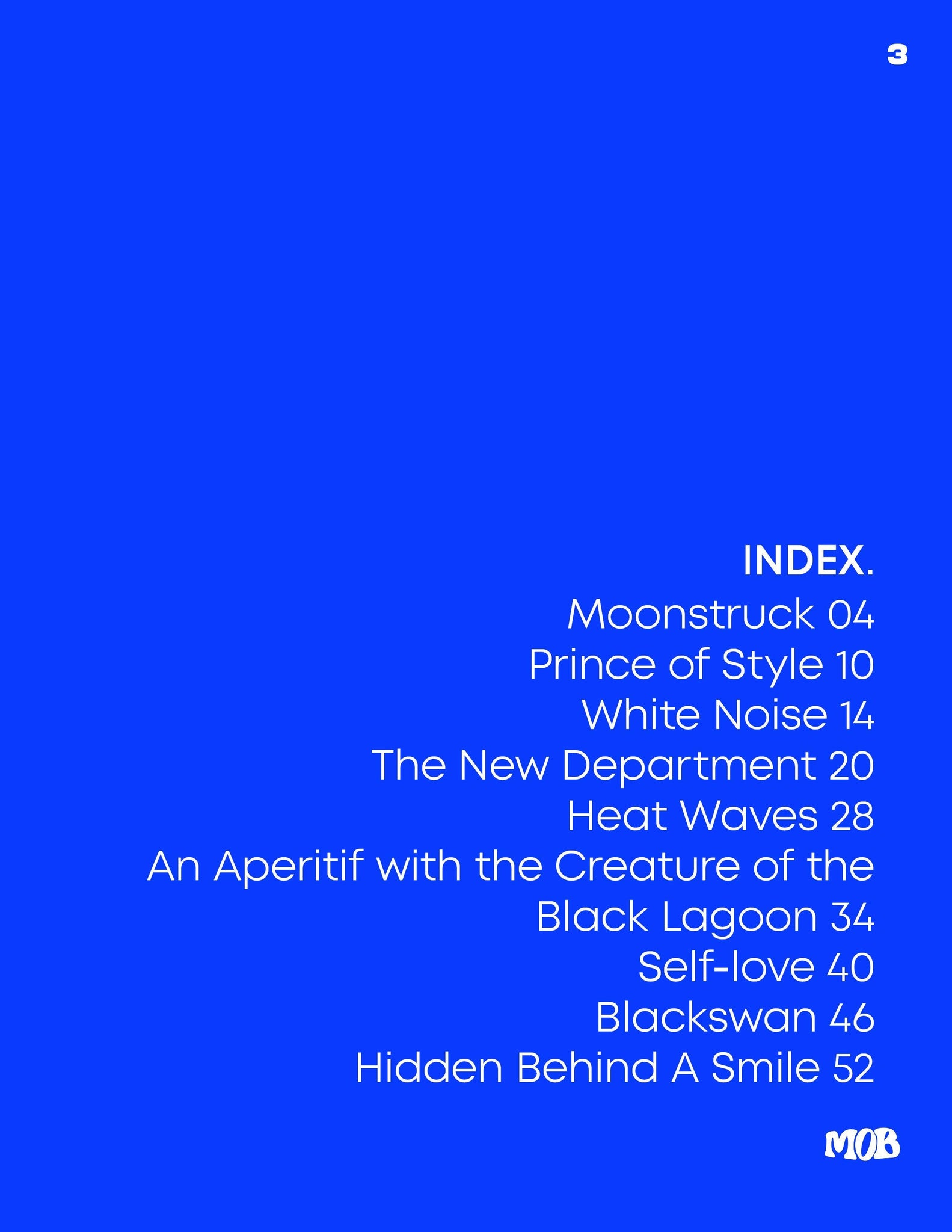 MOB JOURNAL | VOLUME TWENTY SEVEN | ISSUE #56 - Mob Journal