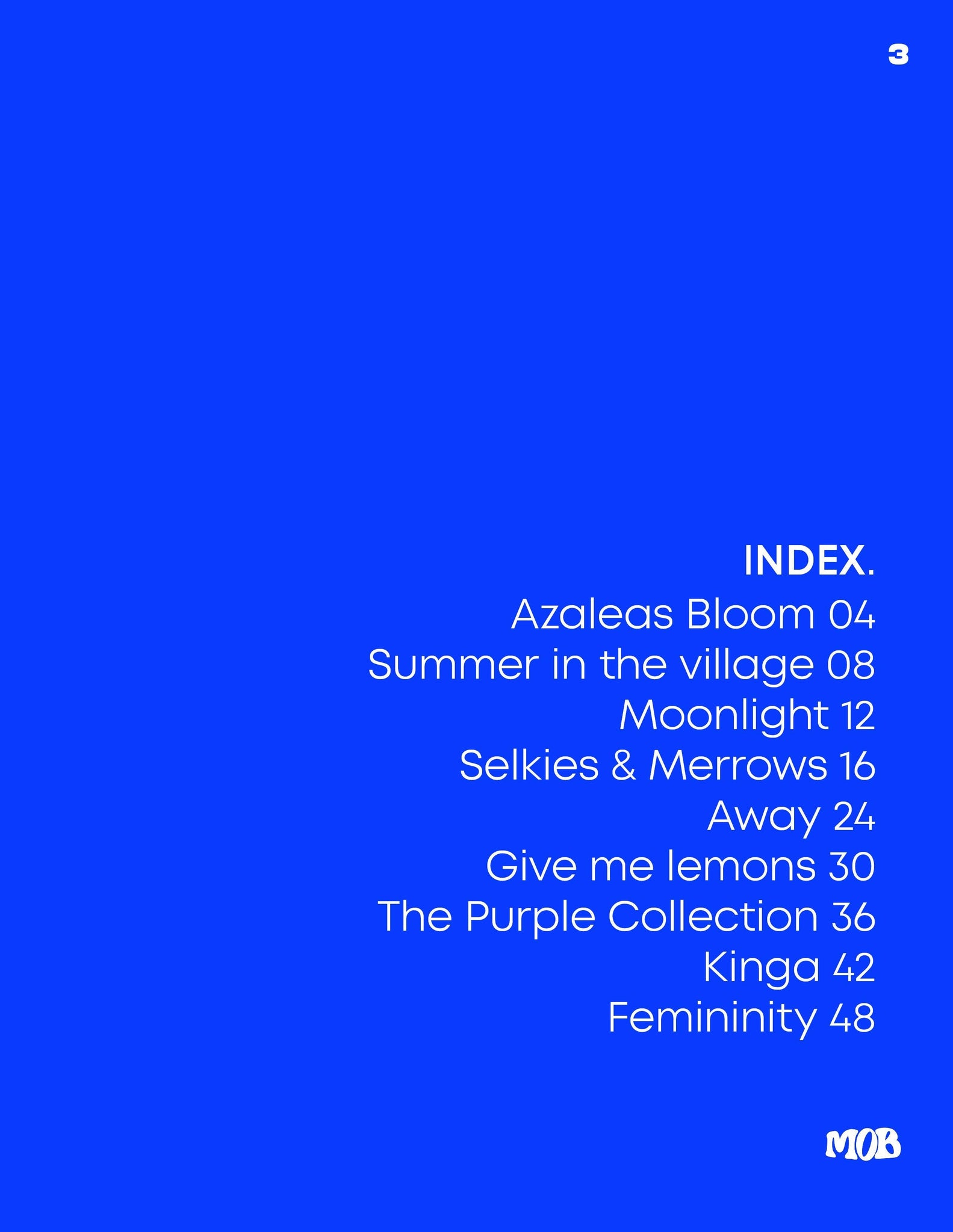 MOB JOURNAL | VOLUME TWENTY EIGHT | ISSUE #03 - Mob Journal
