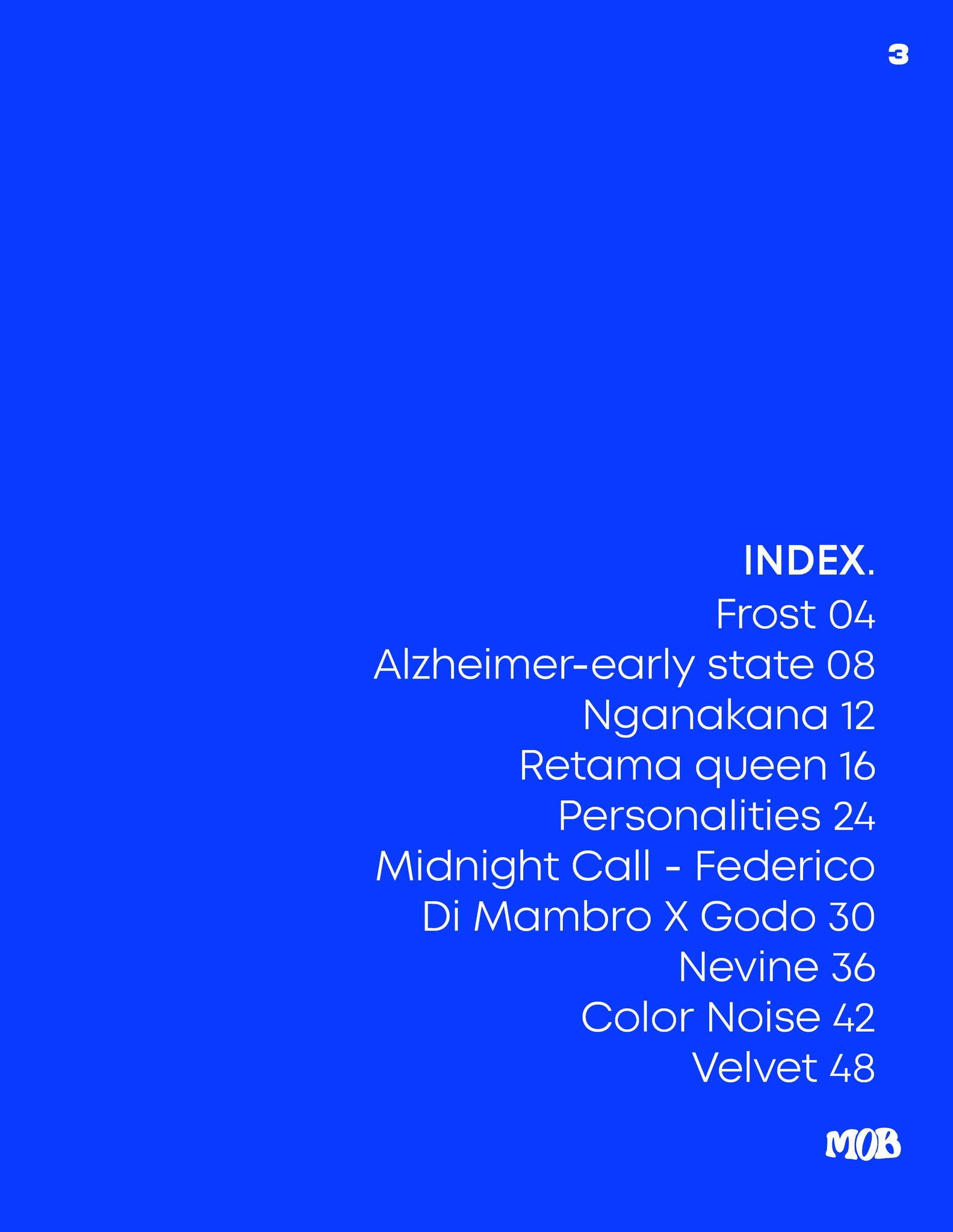 MOB JOURNAL | VOLUME THIRTY | ISSUE #34