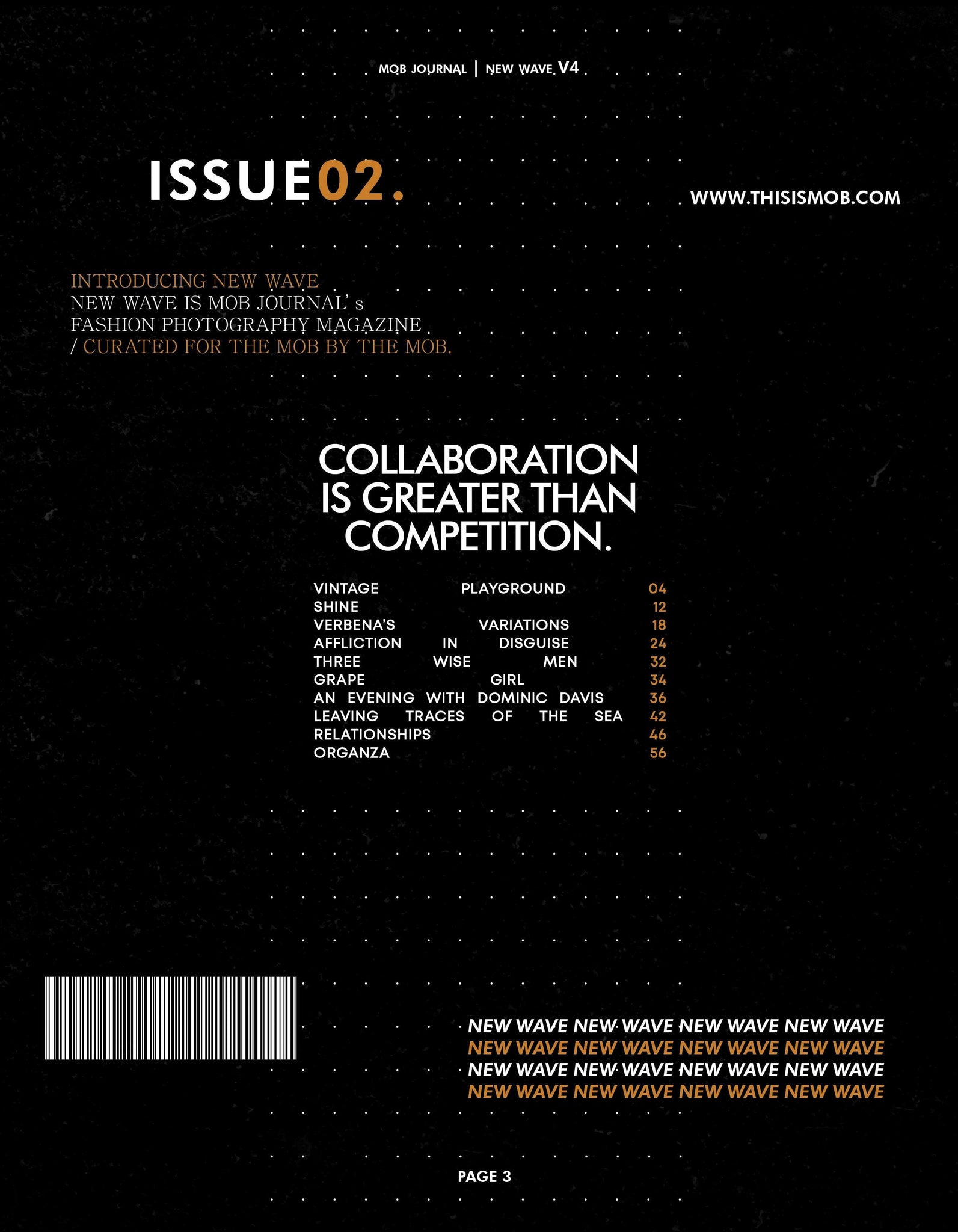 NEW WAVE | VOLUME FOUR | ISSUE #02 - Mob Journal